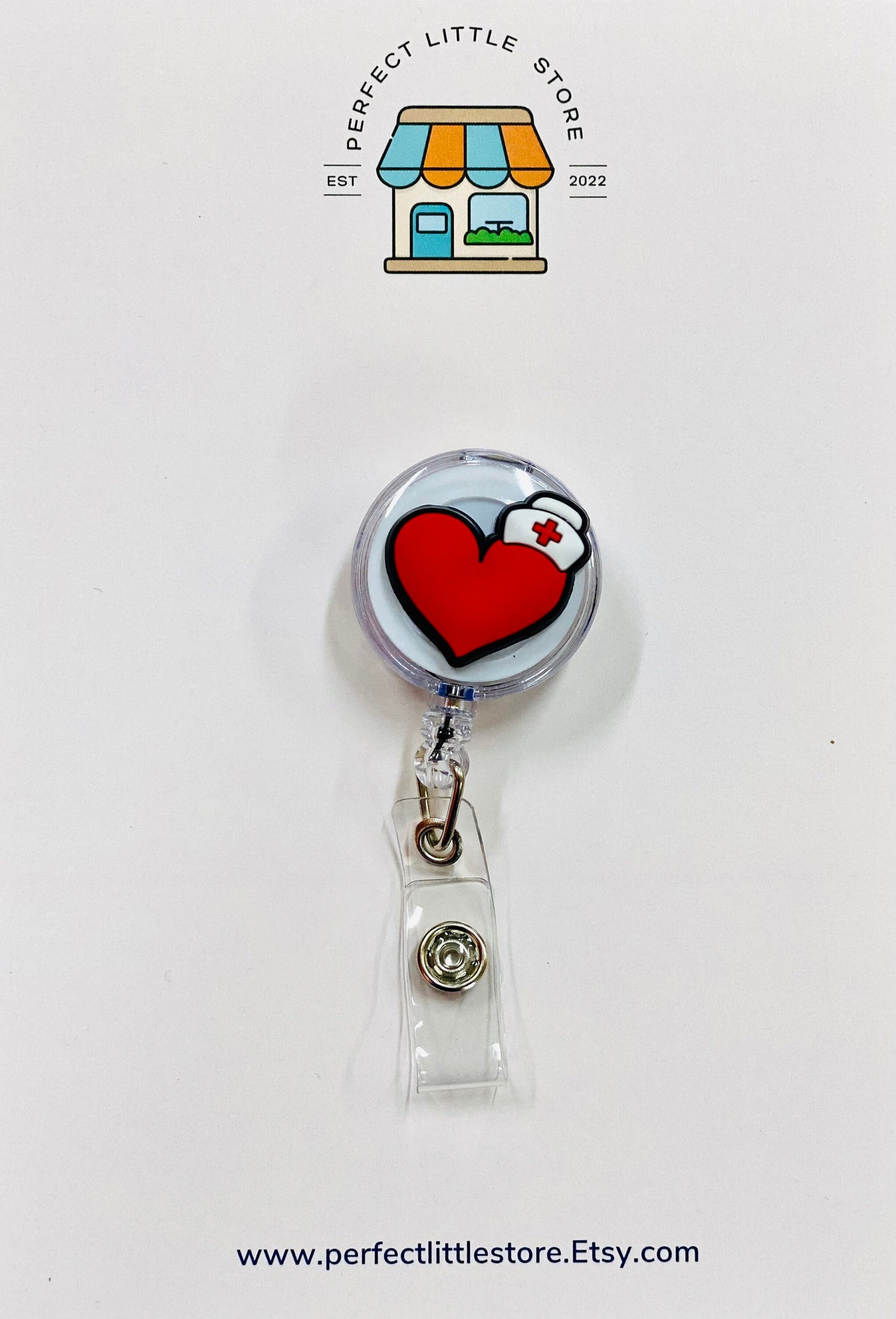 Retractable Badge Reel, Nurse ID Holder, RN Key Card, Hospital Reel, Nurse Gift, Medical Gift, Reel, Sparkle Badge Reel, Valentines Gift
