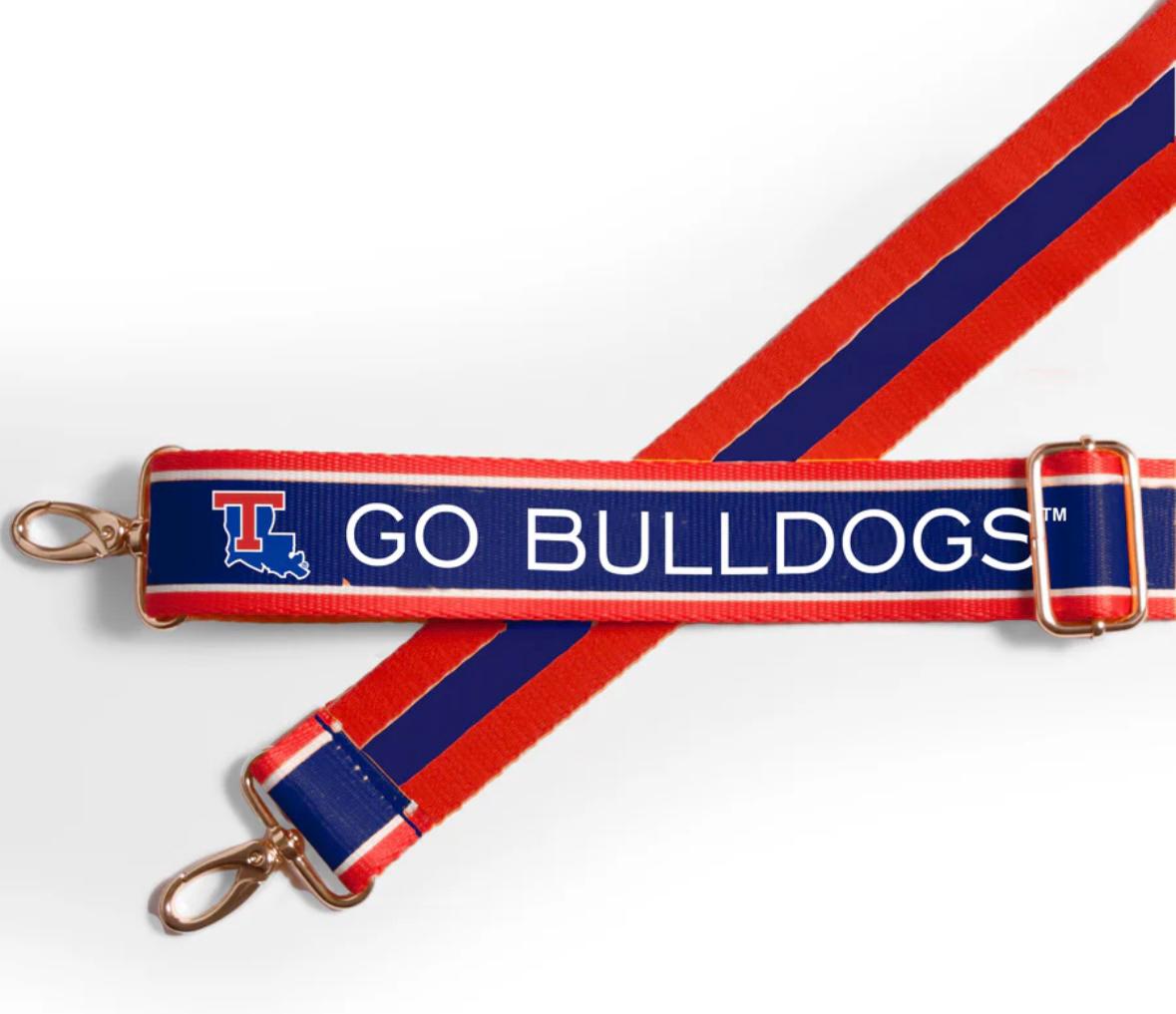 Louisiana Tech Clear Purse with Strap - Licensed, Canvas, Game Day, Stadium Approved, University, Crossbody, Graduation, Gift, Tailgate