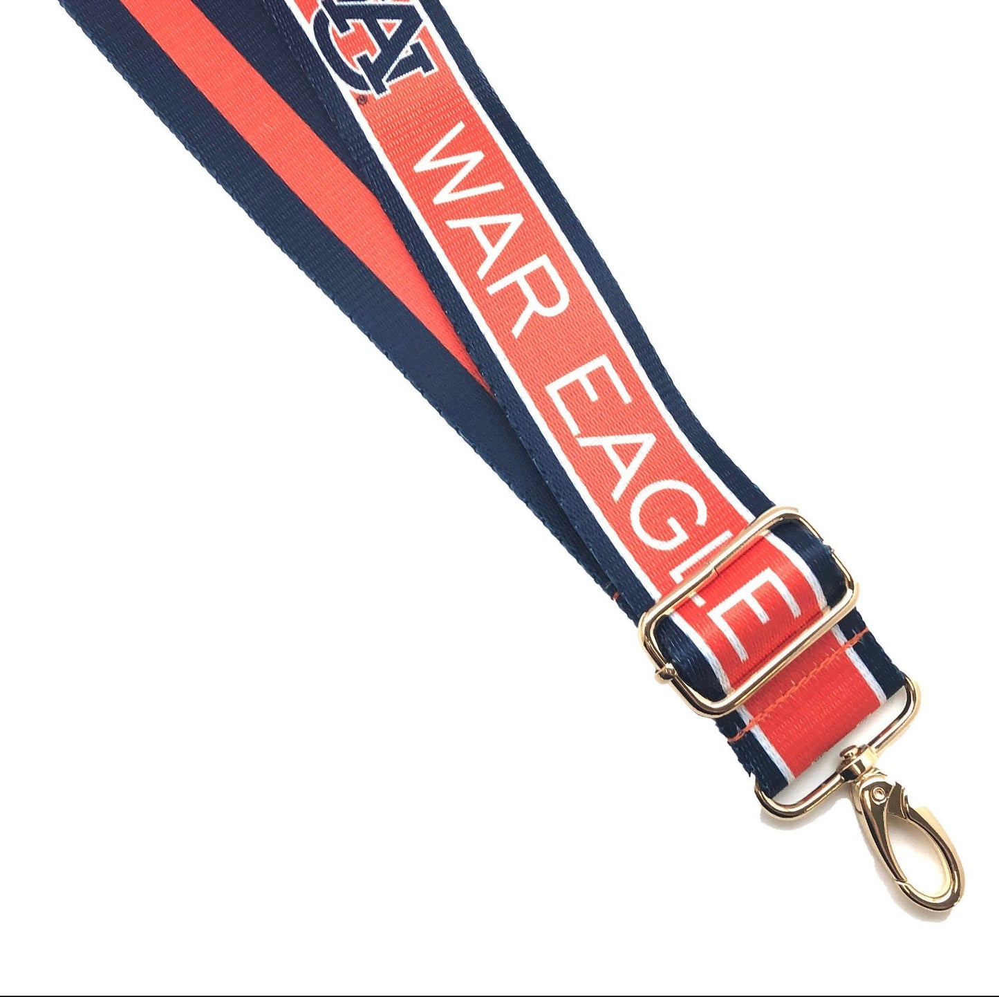 Auburn WAR EAGLE Adjustable Purse Strap, Licensed Collegiate Gear, Patterned, Stadium Approved, Graduation Gift, Back to School, Clear Bag