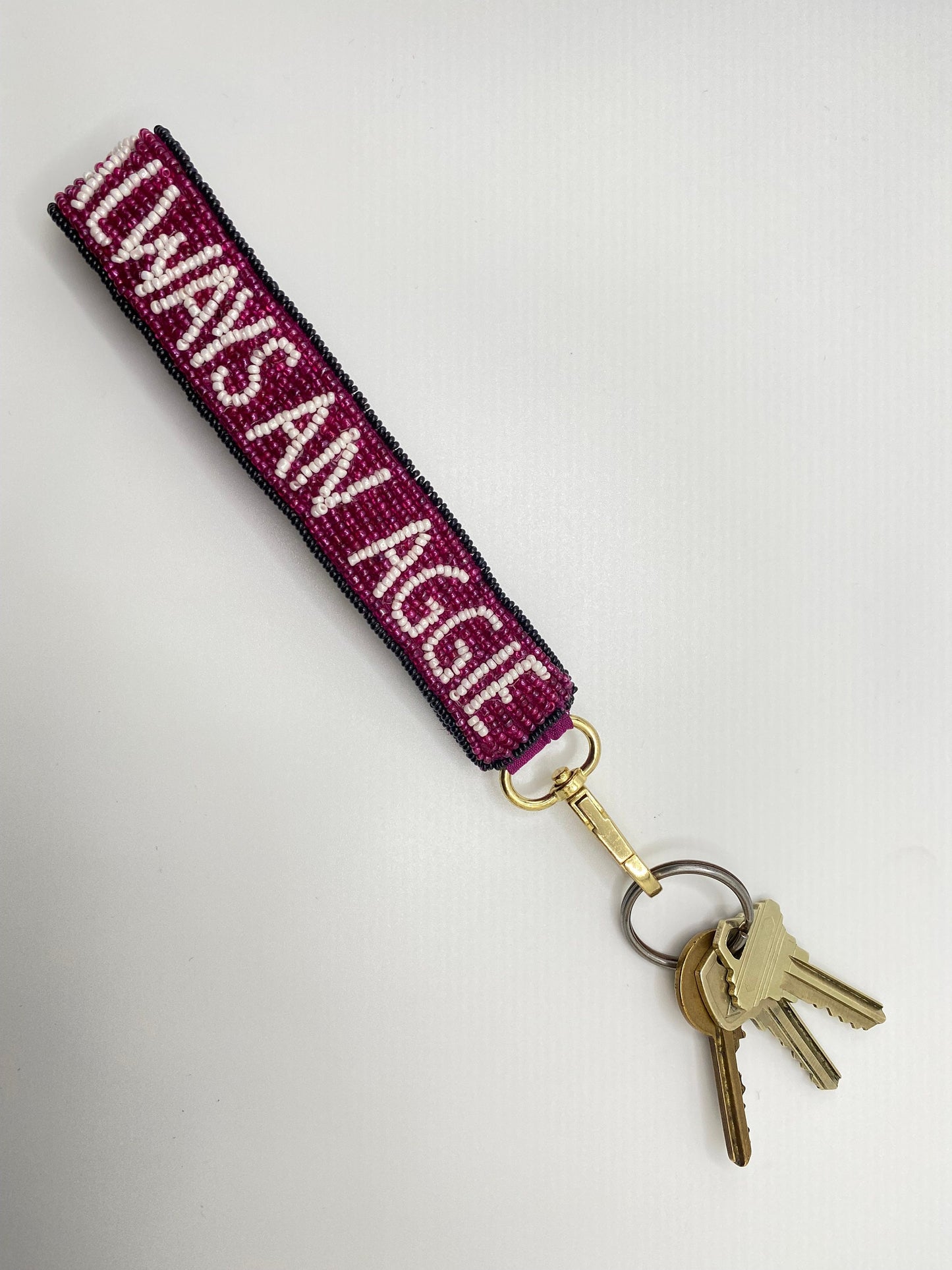Aggies Beaded Wristlet, Keychain, Handmade, Strap, Purse, Gameday, Texas A&M, Gift for her, Graduation Gift, Christmas Gift, Valentines