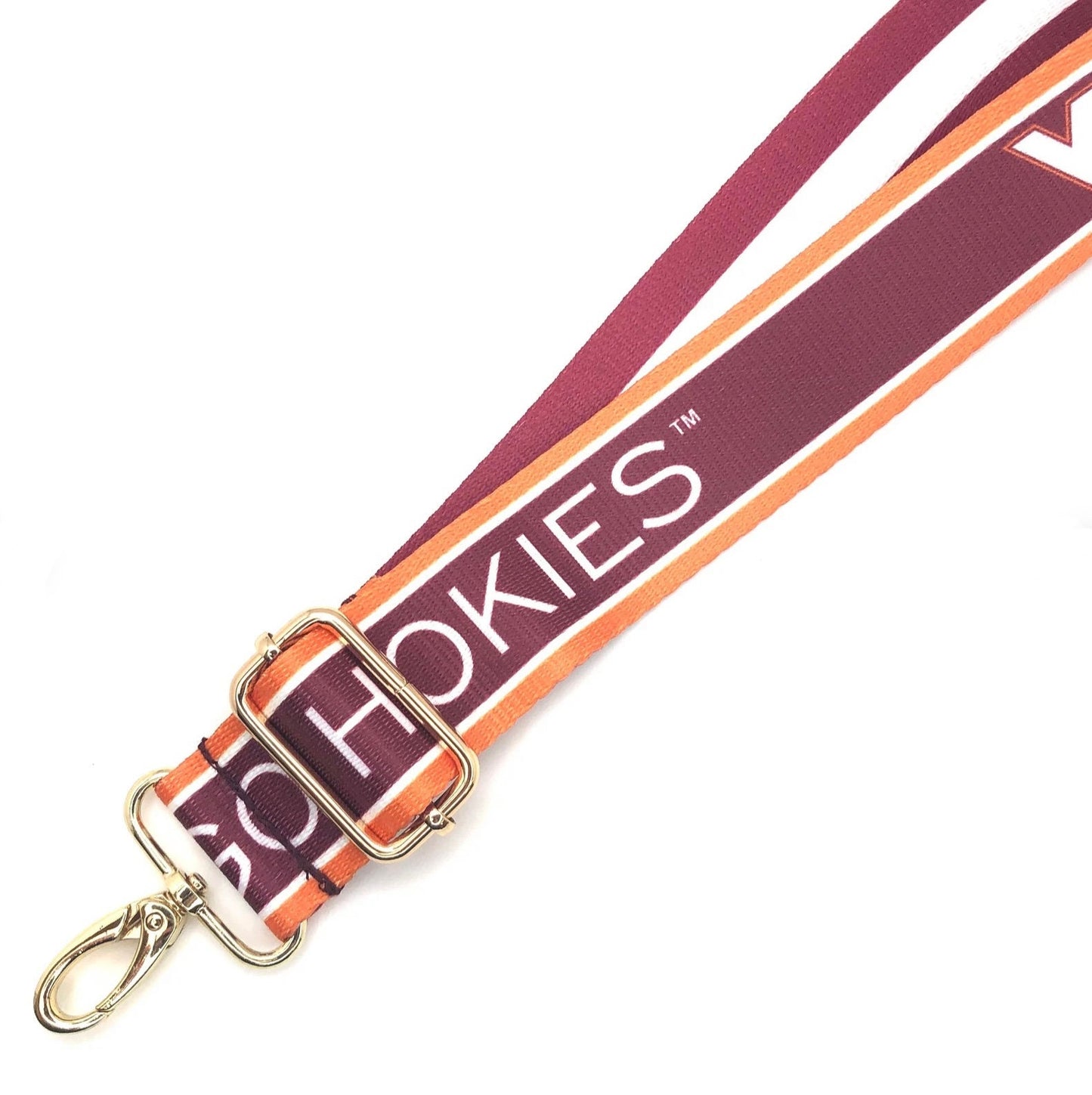 Virginia Tech GO HOKIES - Adjustable Purse Strap, Officially Licensed, Stadium Approved, Patterned, Game Day, Graduation Gift, Crossbody
