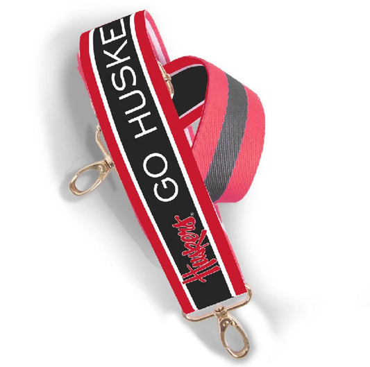 Huskers licensed purse strap