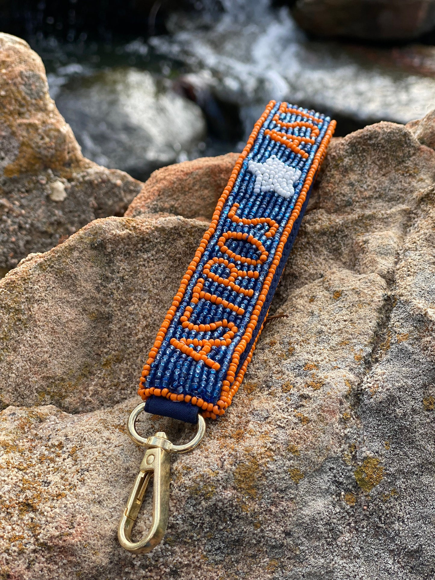 Beaded Wristlet, Keychain, Strap, Purse, MLB, Gameday, Astros, Houston, Texas, Graduation Gift, Trendy, Gift for Him or Her, Mothers Day