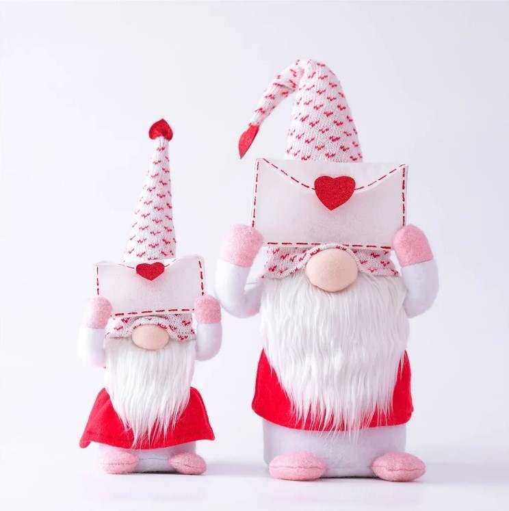 2pcs Valentines Gnome for Couple, Valentine Gnomes Decor, Christmas Decor, Gnome Plush Standing, Couple Gift, Christmas Gift, Fall Decor