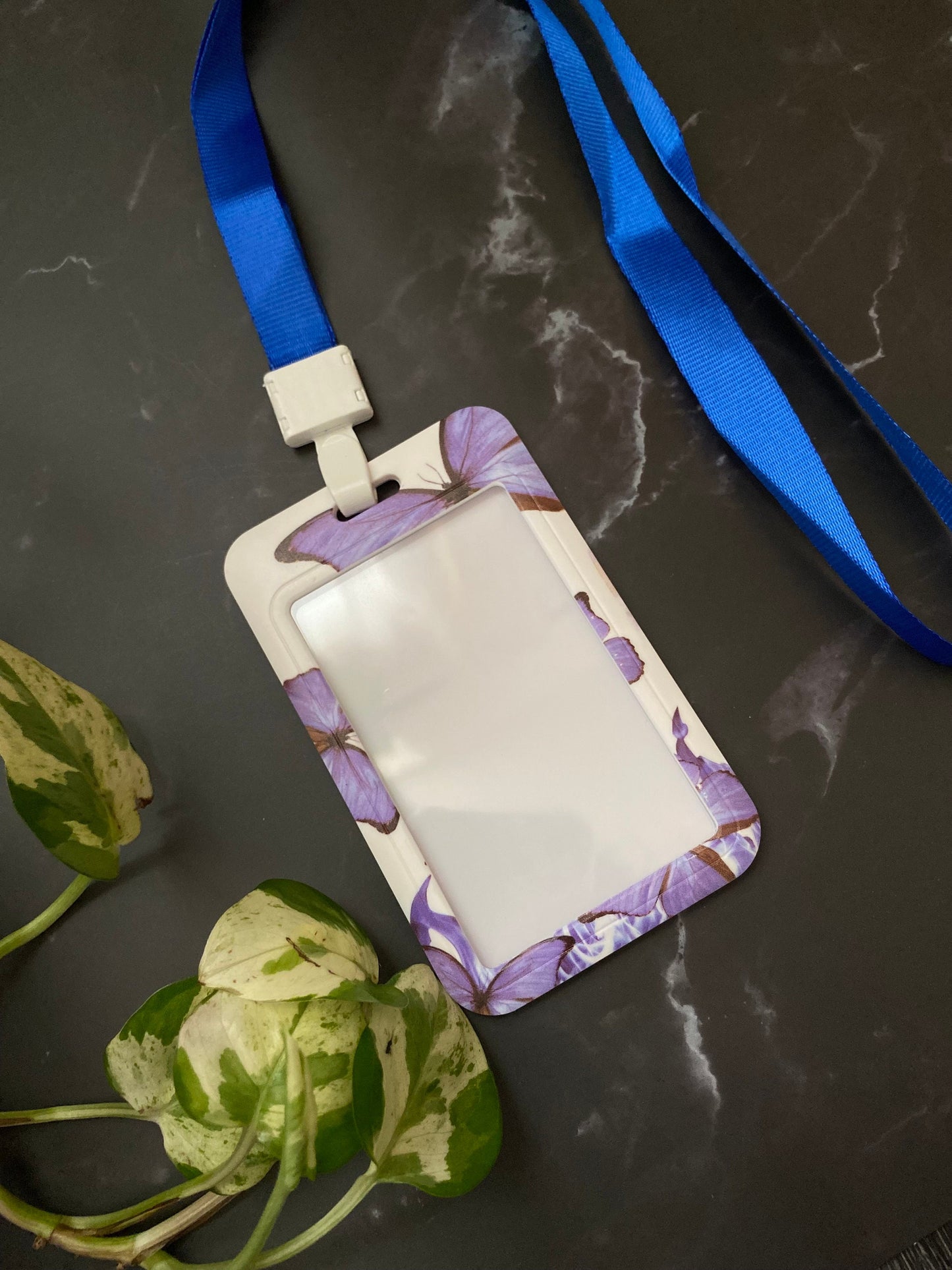 ID Badge Holder, Badge Holder, ID, Vertical, Badge Protector, Name Badge, Teacher Badge, Student Card, Floral, Butterfly, Christmas Gift