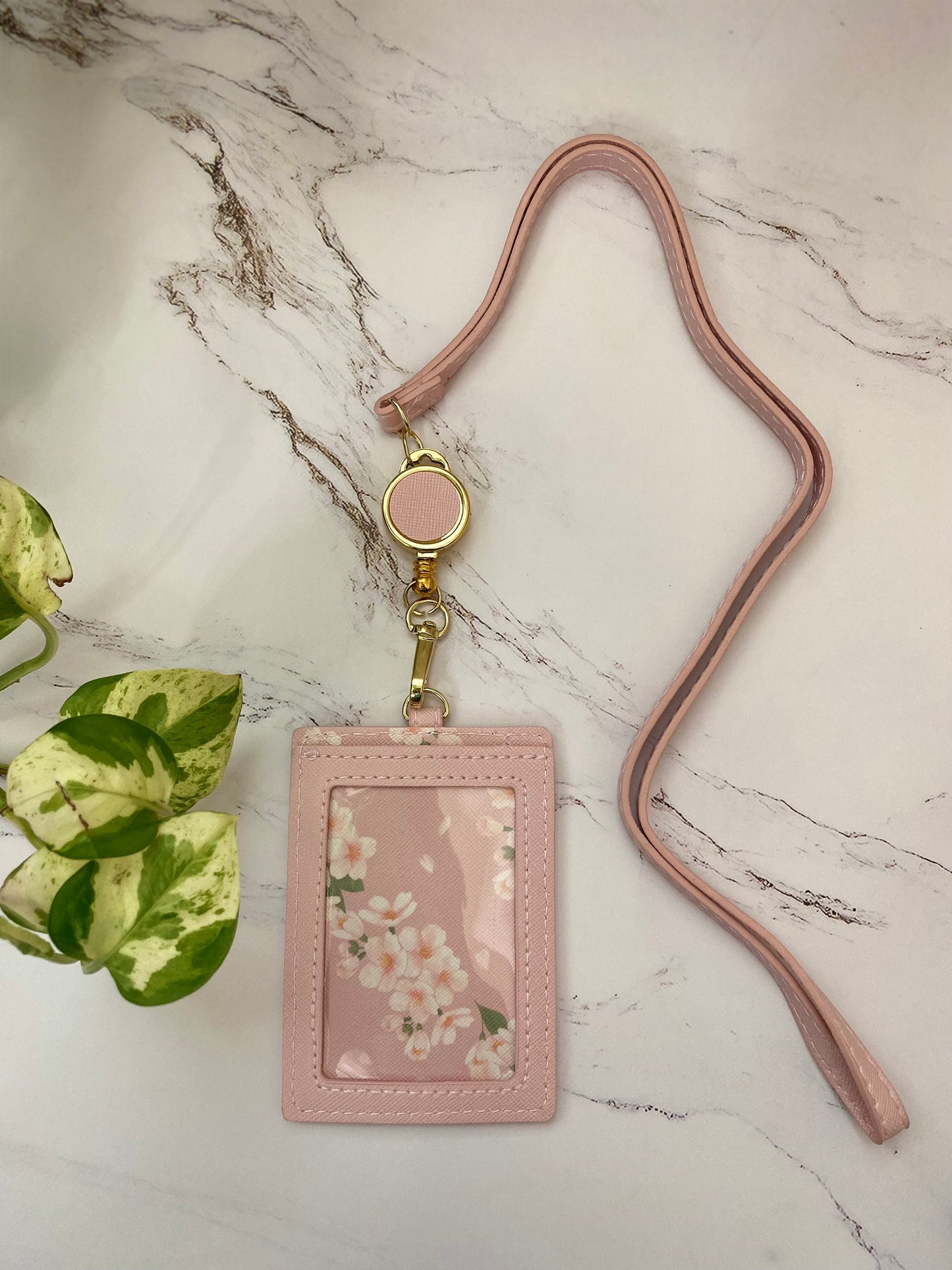 ID Badge Display with Credit Card Holder and Retractable Reel, Id card, Lanyard id holder, Id wallet lanyard, Stretchable, Valentines