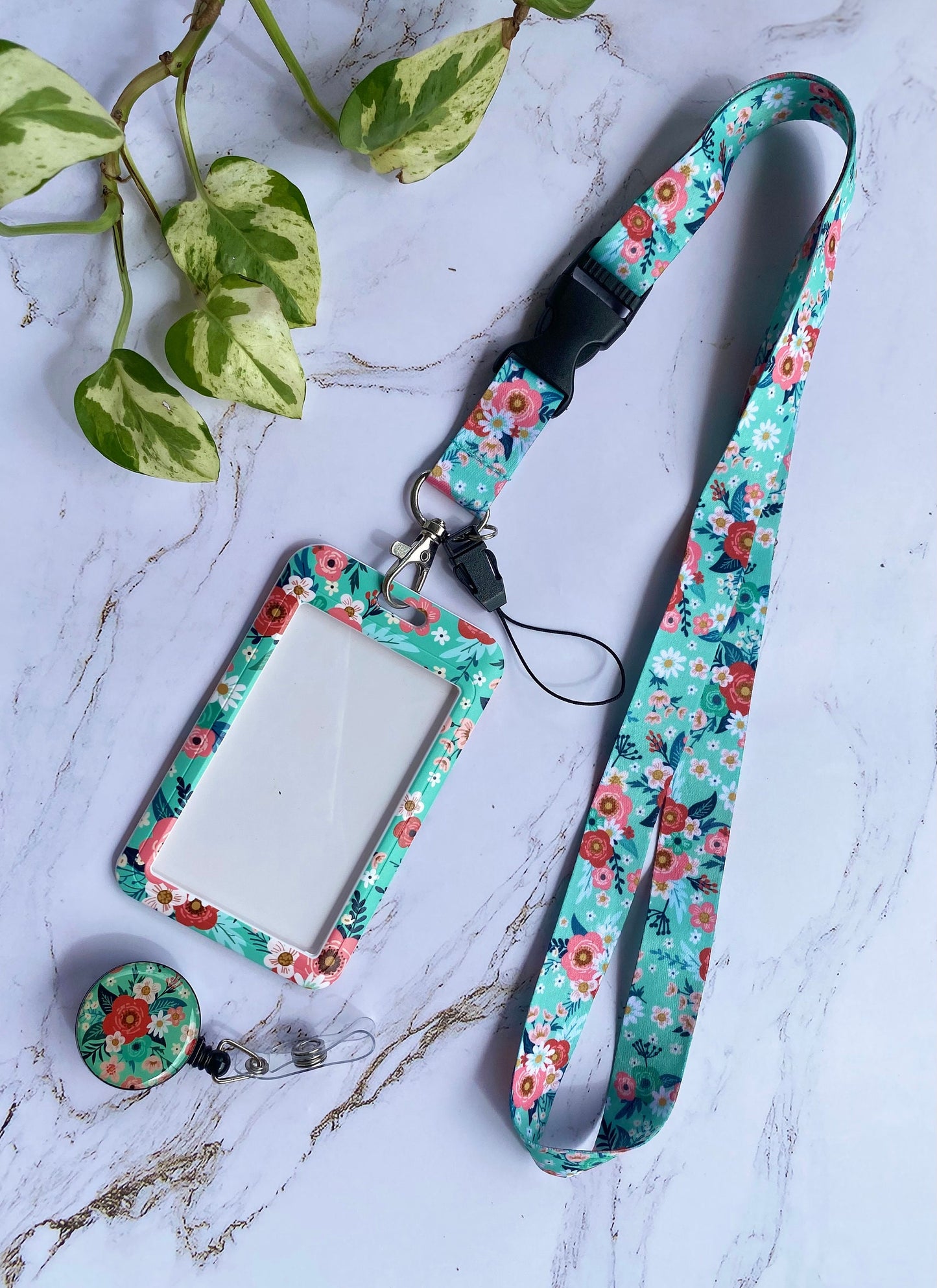 ID Card Badge Reel Retractable Belt, ID Card Holder, Removable Lanyard, Badge Keychain, ID Badge Holder, Protection Clip, Gift, Valentines