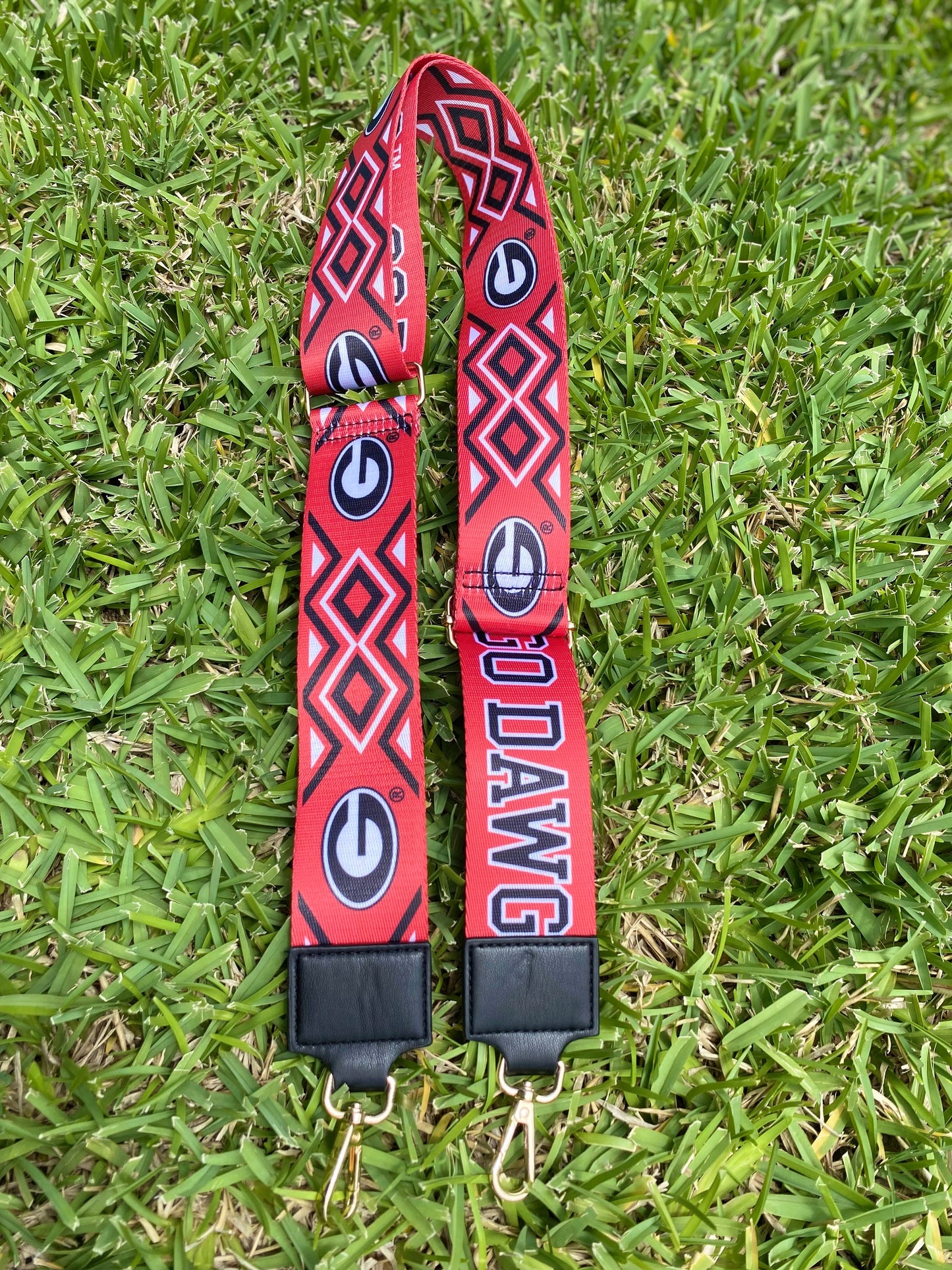 Georgia Bulldogs Clear Purse with Strap, GO DAWGS - Licensed, Canvas, Game Day, Stadium Approved, Crossbody, Graduation Gift, Back to School