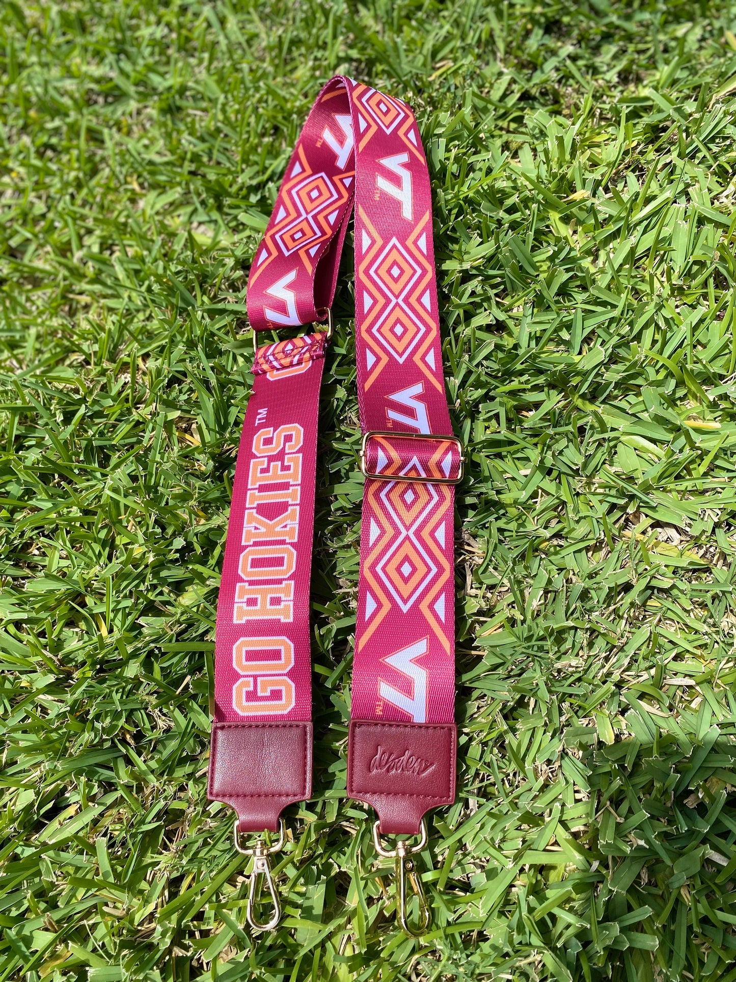 Virginia Tech GO HOKIES - Licensed Purse Strap 2"