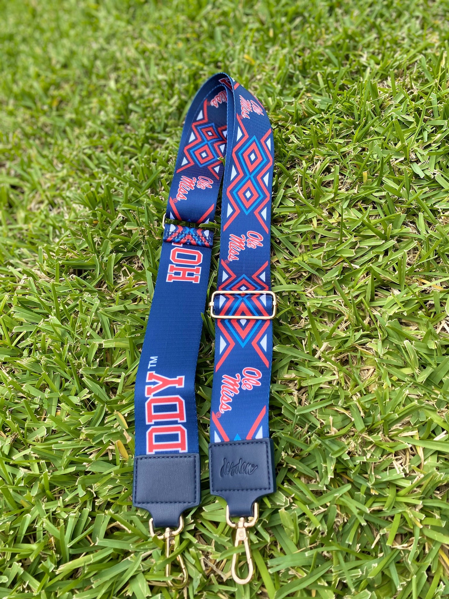 Mississippi Ole Miss HOTTY TODDY - Licensed Canvas Strap 2"