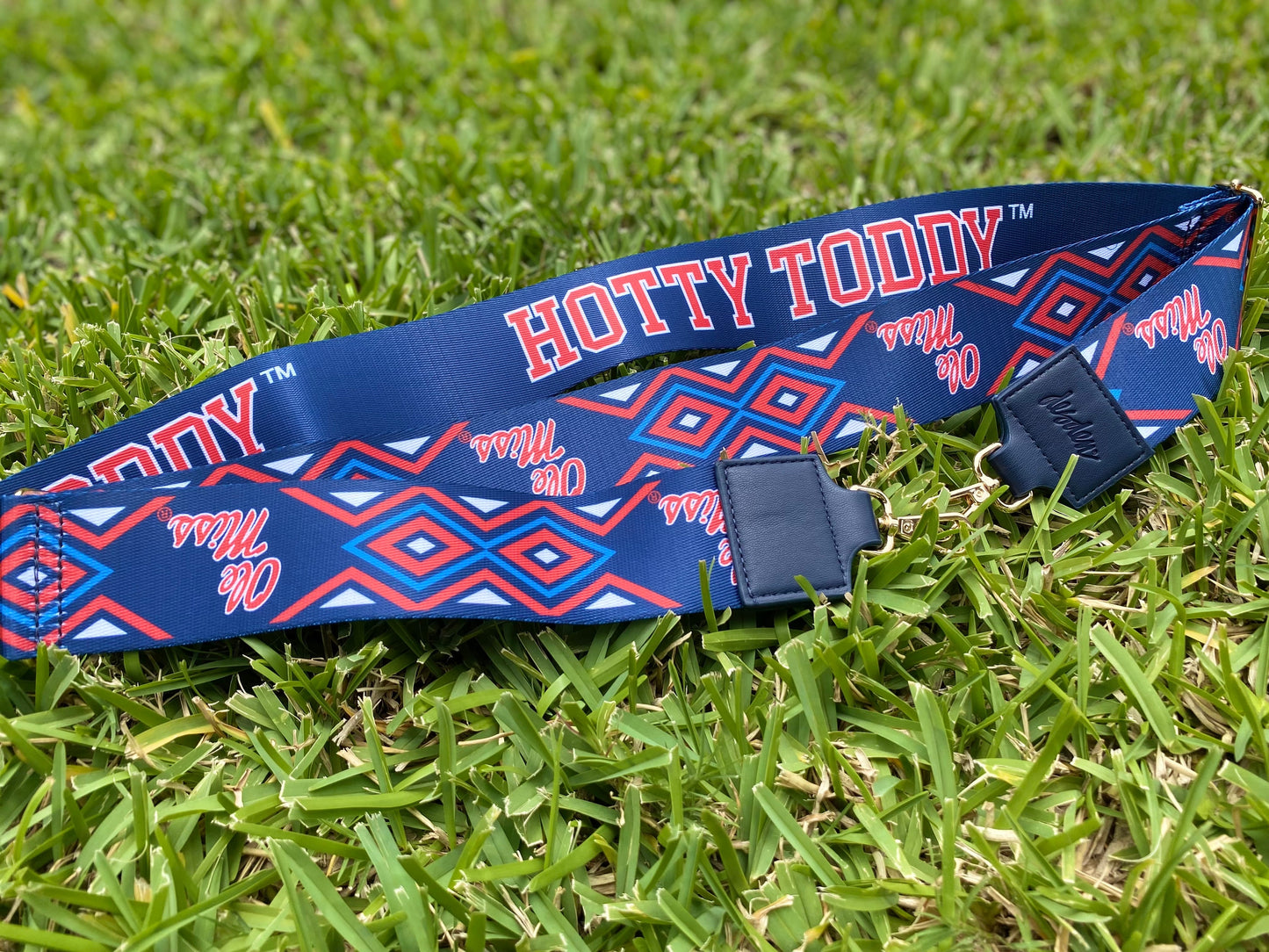 Mississippi Ole Miss HOTTY TODDY - Licensed Canvas Strap 2"