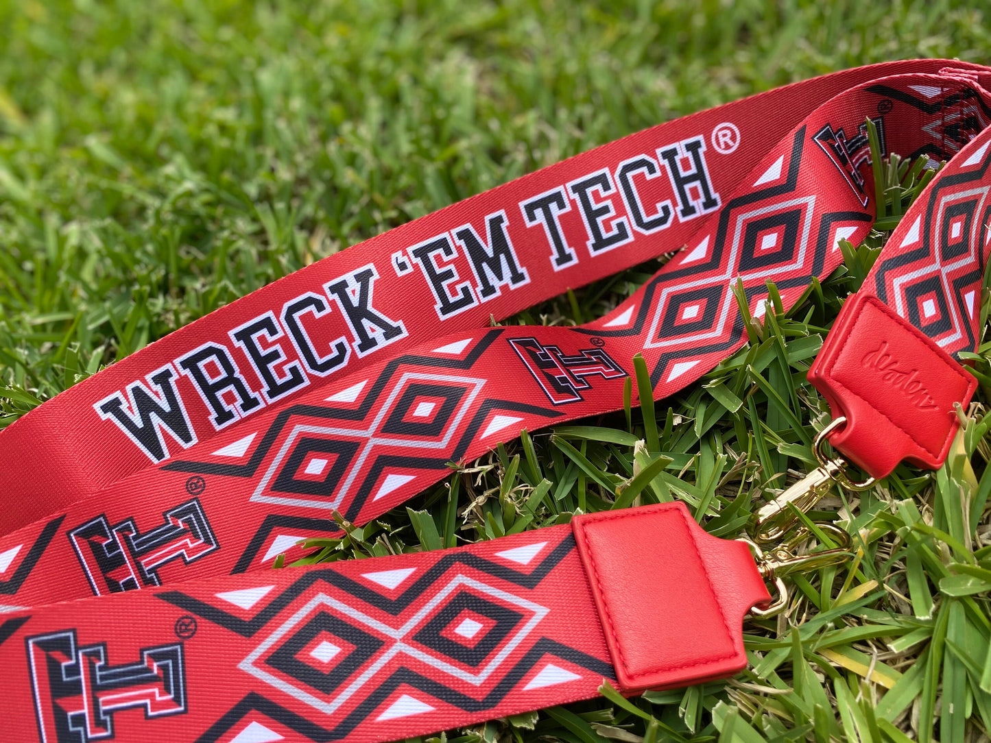 Texas Tech Clear Purse with Strap / WRECK 'EM - Licensed, Canvas, Purse, Game Day, Stadium, Crossbody, Graduation Gift, Back to School