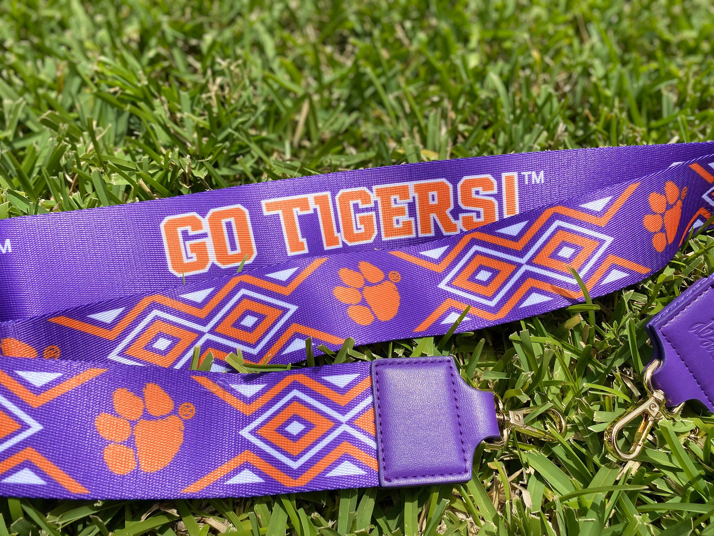 Clemson Clear Purse with Strap, GO TIGERS - Licensed, Canvas, Purse, Game Day, Stadium Approved, Crossbody, Graduation Gift, Back to school