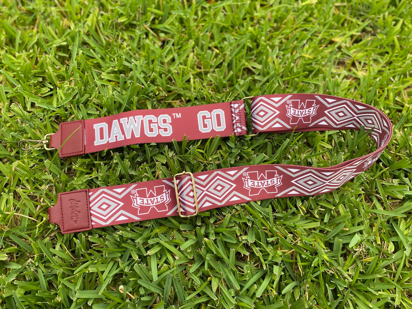 Mississippi State GO DAWGS - Licensed Purse Strap 2"