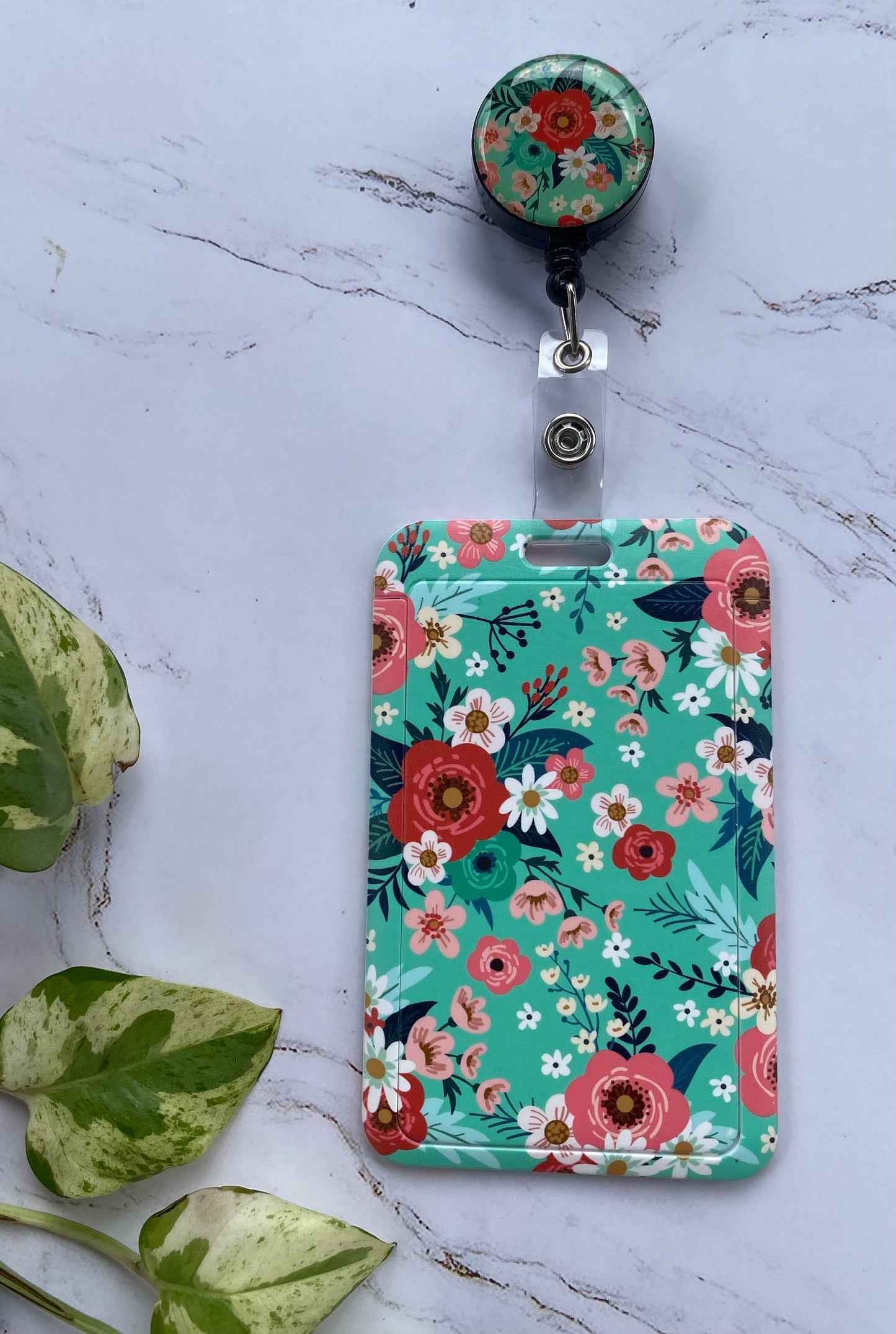 ID Card Badge Reel Retractable Belt, ID Card Holder, Removable Lanyard, Badge Keychain, ID Badge Holder, Protection Clip, Gift, Valentines