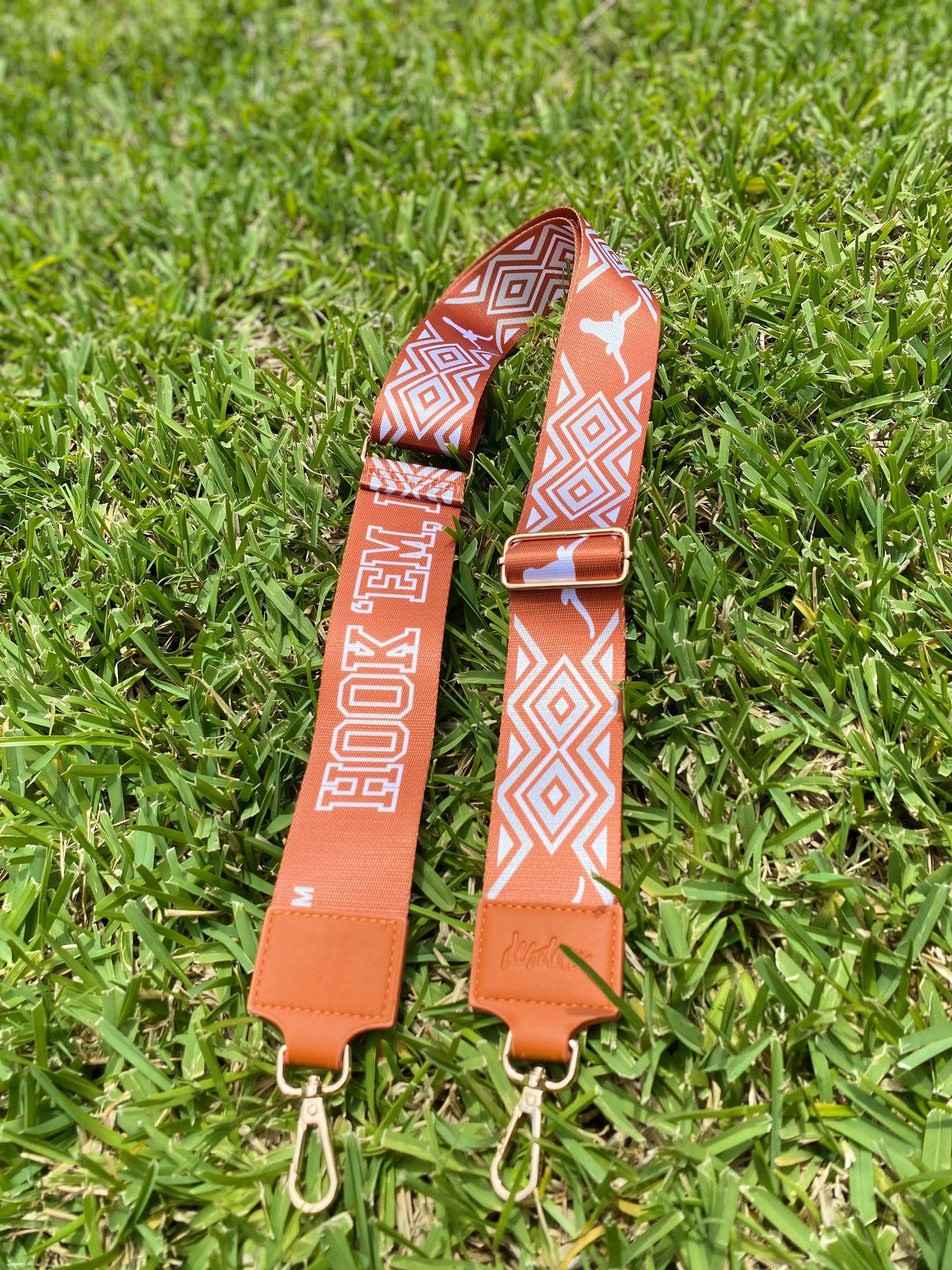 Texas Longhorn HOOKEM - Adjustable Purse Strap, Licensed, Stadium Approved, Game Day, Graduation Gift, Back to School, Clear Bag, Crossbody