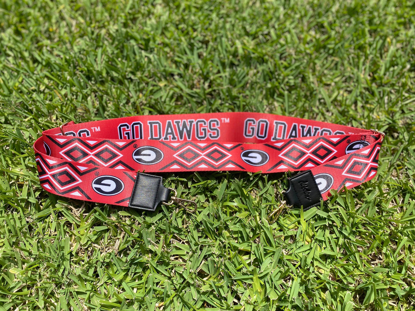 Georgia Bulldogs Clear Purse with Strap, GO DAWGS - Licensed, Canvas, Game Day, Stadium Approved, Crossbody, Graduation Gift, Back to School