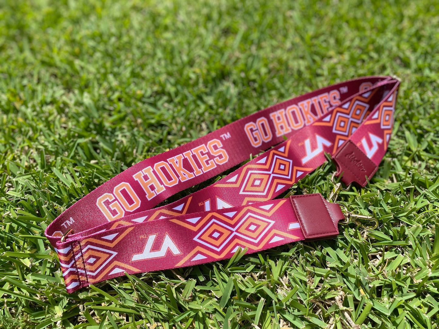 Virginia Tech GO HOKIES - Licensed Purse Strap 2"