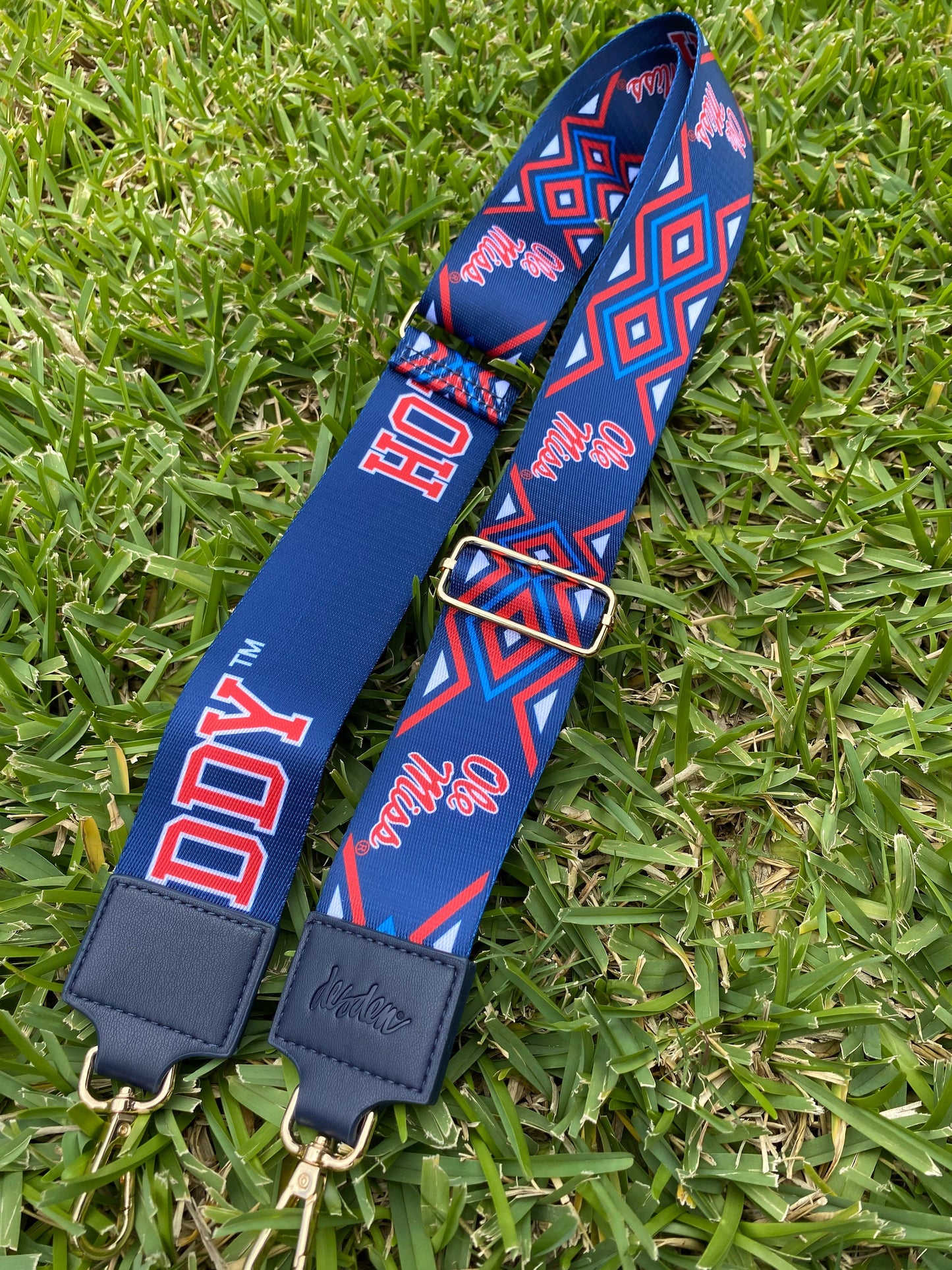 Mississippi Ole Miss HOTTY TODDY - Licensed Canvas Strap 2"