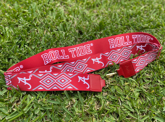 Alabama ROLL TIDE - Adjustable Purse Strap, Licensed, Stadium Approved, Game Day, Patterned, Graduation Gift, Clear Bag, Back to School