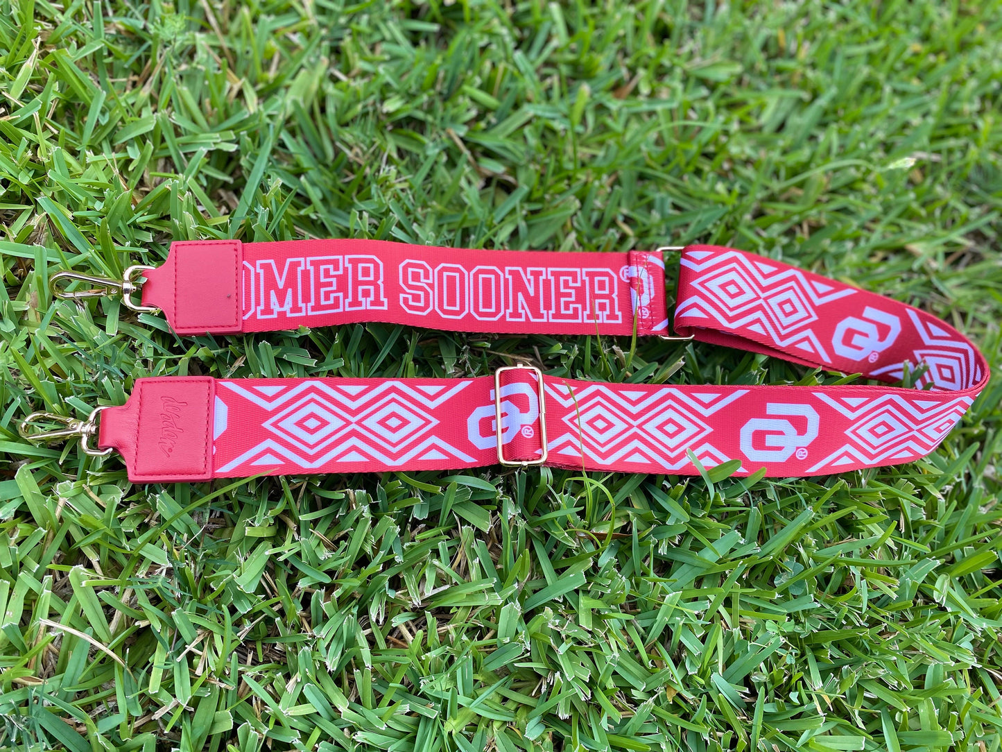 Oklahoma BOOMER SOONER - Adjustable Purse Strap, Licensed, Stadium Approved, Game Day, Patterned, Graduation Gift, Clear Bag, Back To School