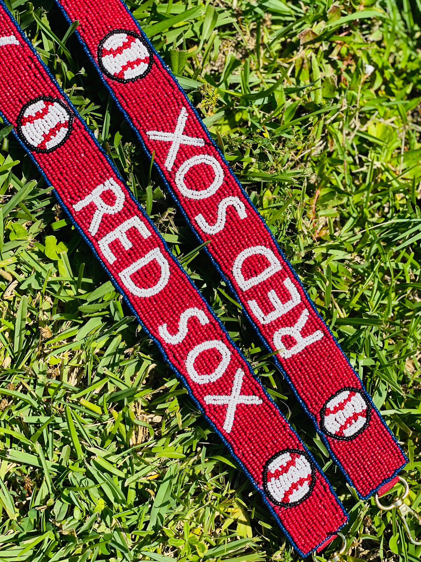 Boston Red Sox Beaded Purse Strap, Clear Purse, Handmade, Crossbody, Shoulder, Stadium Approved, Game Day, MLB, Graduation, Mothers Day