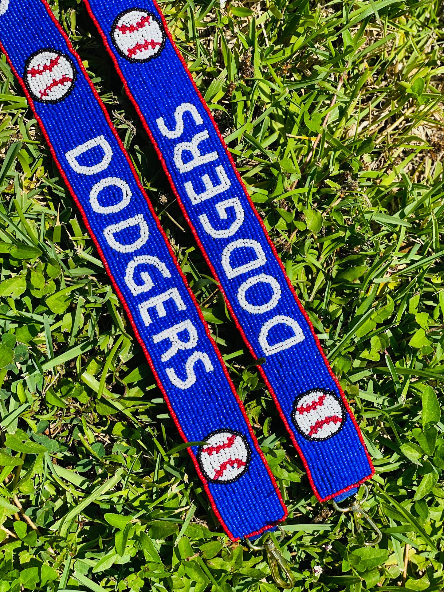 Dodgers, Beaded Purse Strap, Los Angeles, Handmade, Clear Purse, Crossbody, Shoulder, Stadium Approved, Game Day, Graduation, Mothers Day