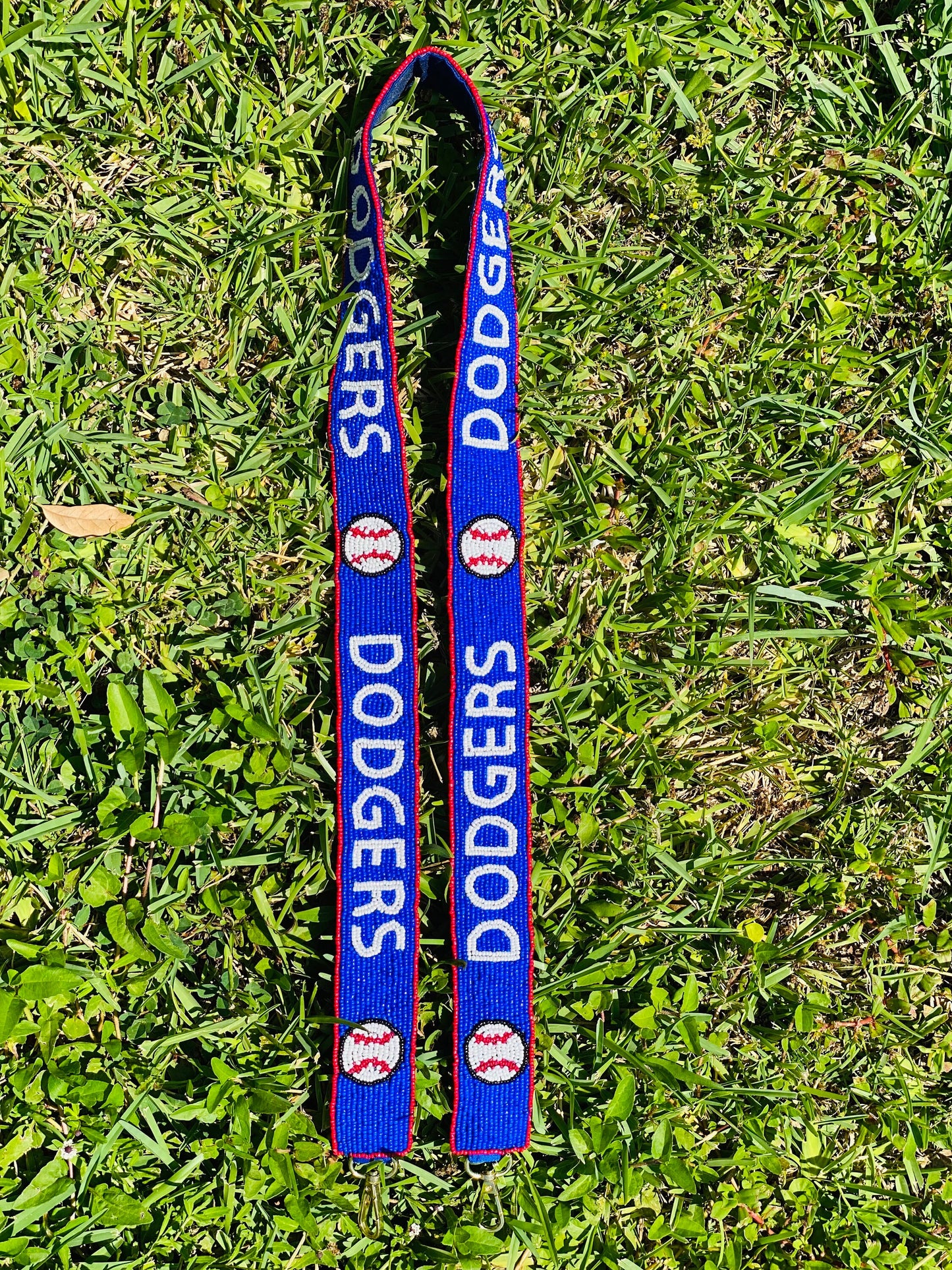Dodgers, Beaded Purse Strap, Los Angeles, Handmade, Clear Purse, Crossbody, Shoulder, Stadium Approved, Game Day, Graduation, Mothers Day