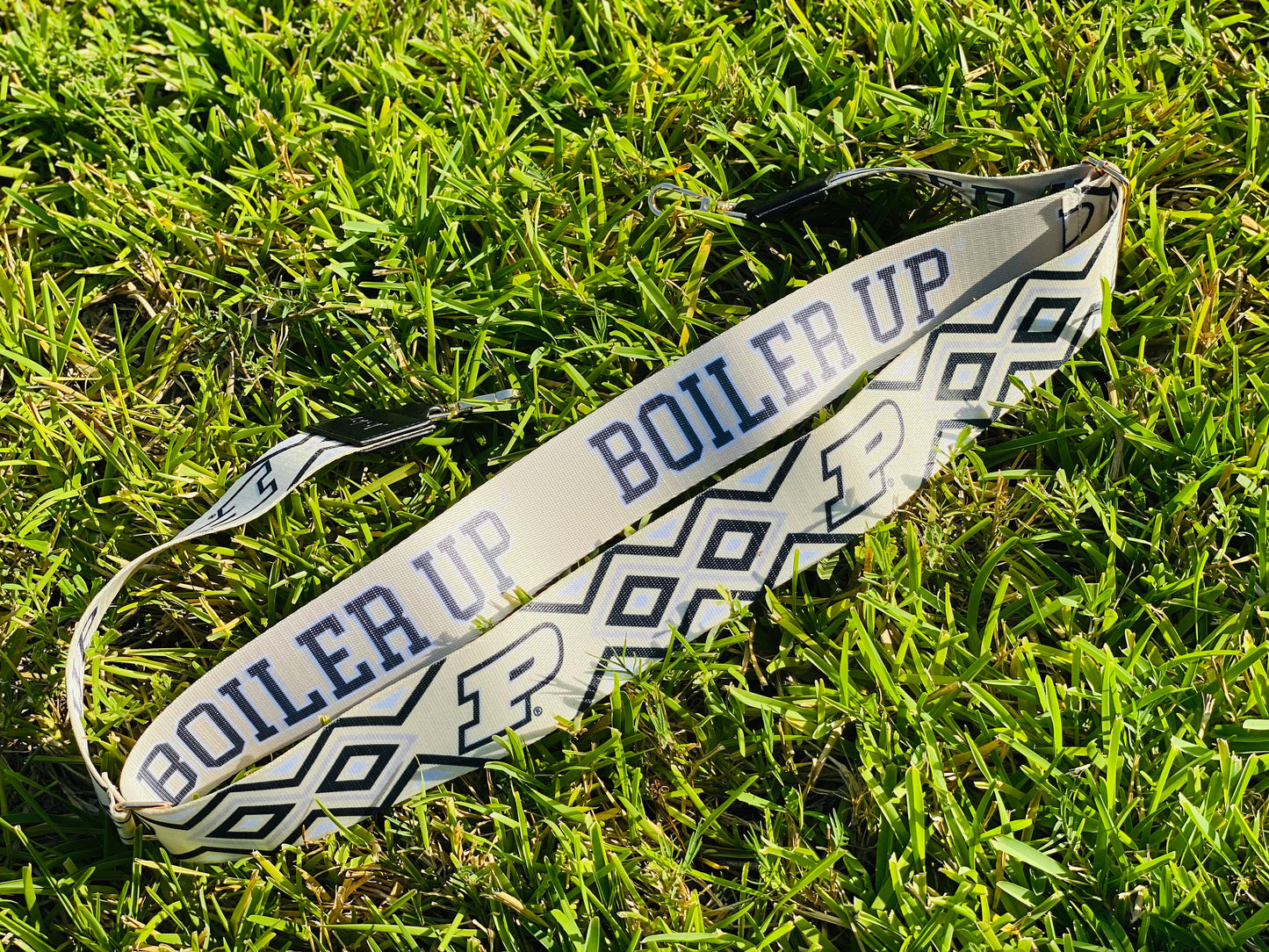 Purdue BOILER UP - Adjustable Purse Strap, Licensed, Stadium Approved, Game Day, Patterned, Graduation, Clear Bag, Valentines