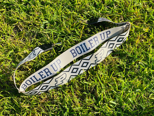 Purdue BOILER UP - Adjustable Purse Strap, Licensed, Stadium Approved, Game Day, Patterned, Graduation, Clear Bag, Valentines