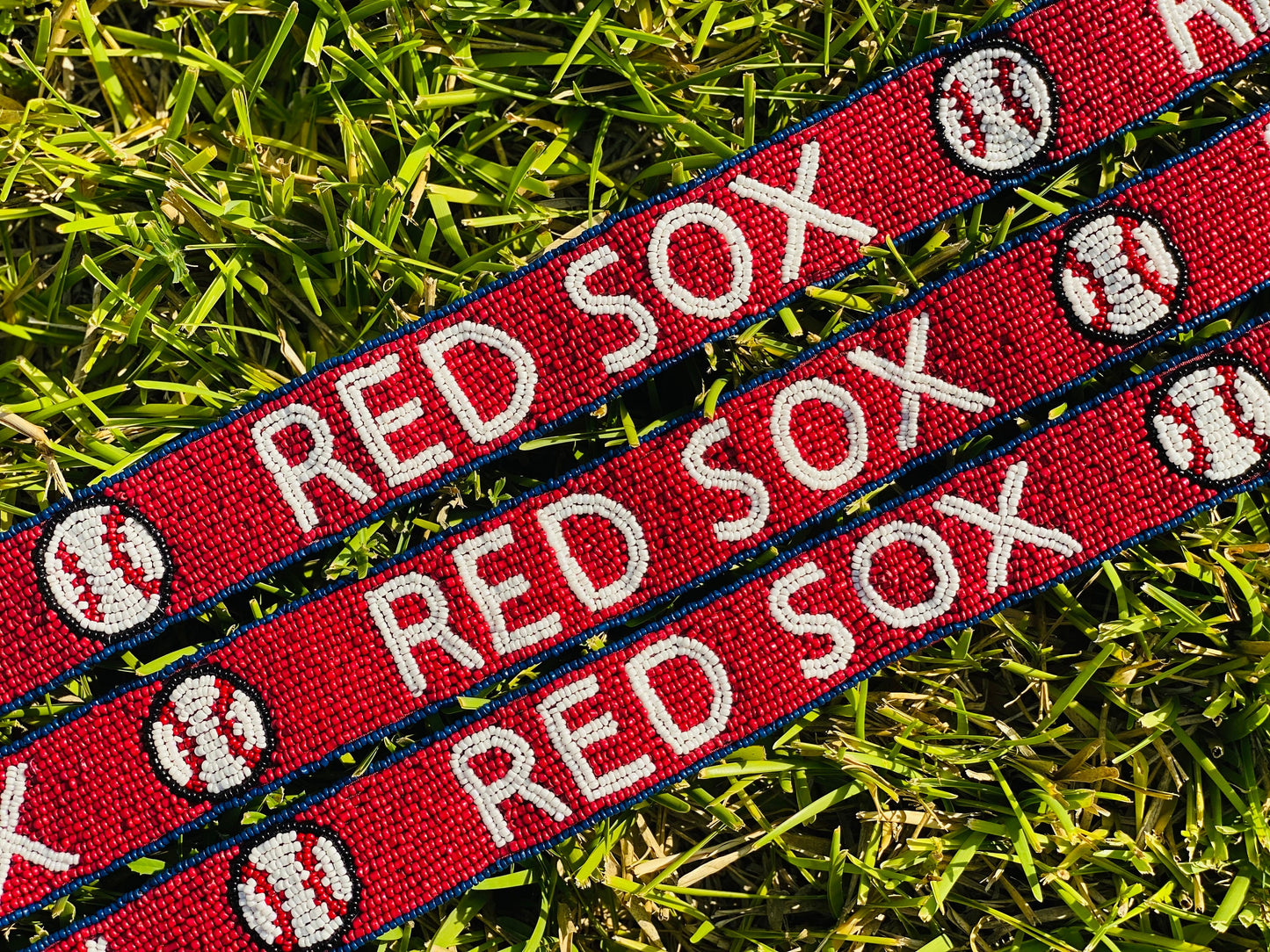 Boston Red Sox Beaded Purse Strap, Clear Purse, Handmade, Crossbody, Shoulder, Stadium Approved, Game Day, MLB, Graduation, Mothers Day
