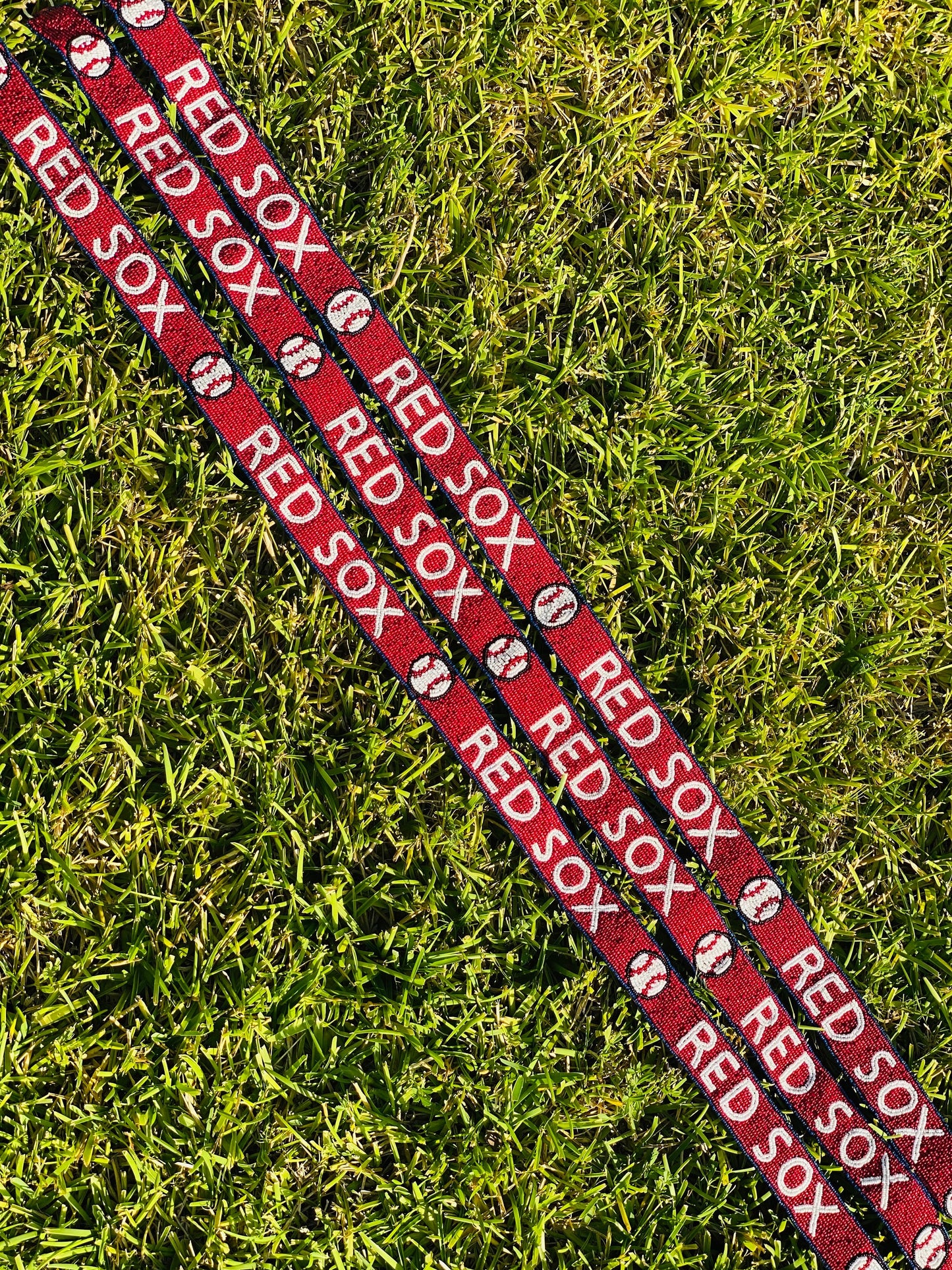 Boston Red Sox Beaded Purse Strap, Clear Purse, Handmade, Crossbody, Shoulder, Stadium Approved, Game Day, MLB, Graduation, Mothers Day