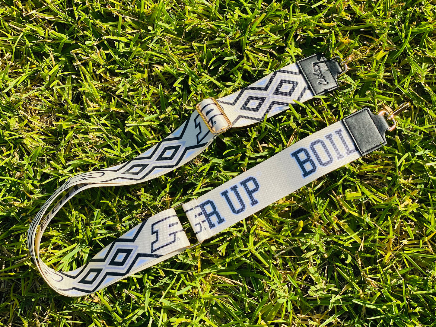 Purdue BOILER UP - Adjustable Purse Strap, Licensed, Stadium Approved, Game Day, Patterned, Graduation, Clear Bag, Valentines