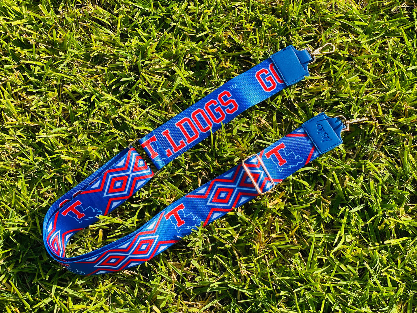 Louisiana Tech GO BULLDOGS - Adjustable Purse Strap, Licensed, Stadium Approved, Game Day, Patterned, Graduation Gift, Clear Bag, Tailgating