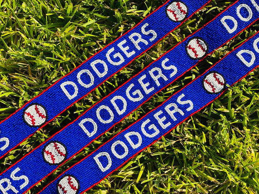 Dodgers, Beaded Purse Strap, Los Angeles, Handmade, Clear Purse, Crossbody, Shoulder, Stadium Approved, Game Day, Graduation, Mothers Day