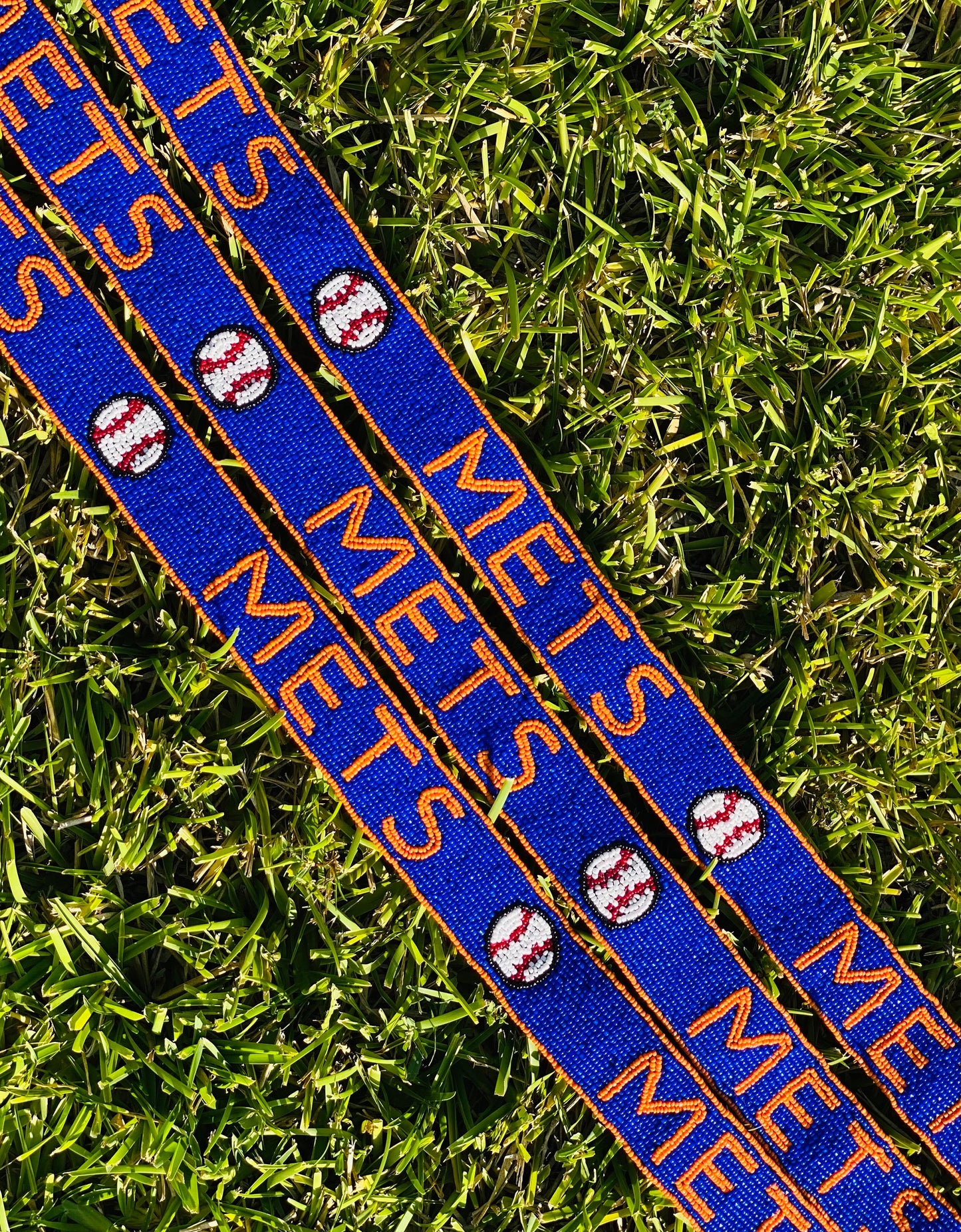 New York Mets Beaded Purse Strap, Handmade, Clear Purse, Crossbody, Shoulder, Stadium Approved, Game Day, Graduation Gift, Mothers Day