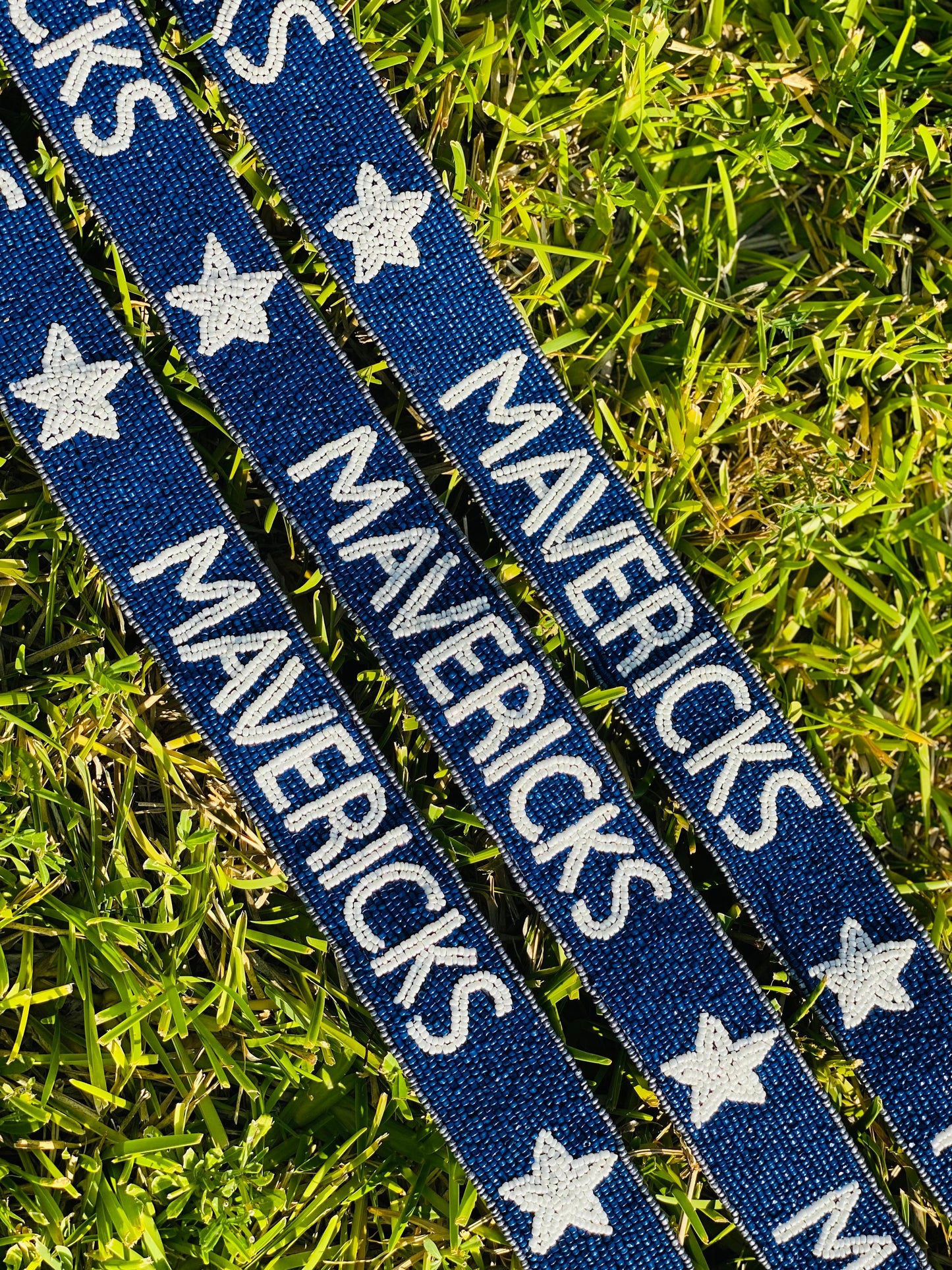 Dallas Mavericks Beaded Purse Strap, Handmade, Clear Purse, Crossbody, Shoulder, Stadium Approved, Game Day, Graduation, Gift, Mothers Day