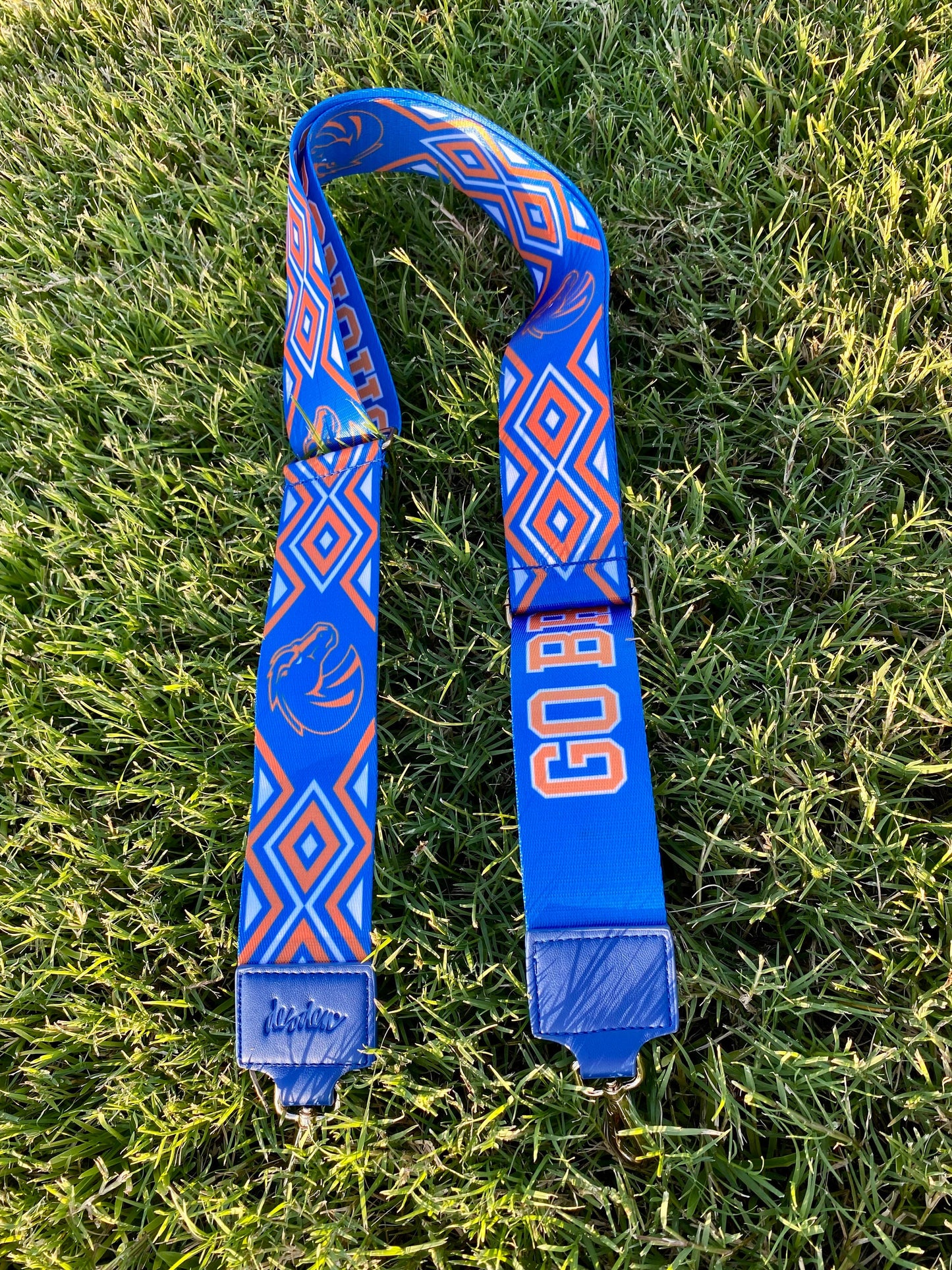 Boise GO BRONCOS - Adjustable Purse Strap, Licensed, Stadium Approved, Game Day, Patterned, Canvas, Graduation, Christmas Gift, Clear Bag