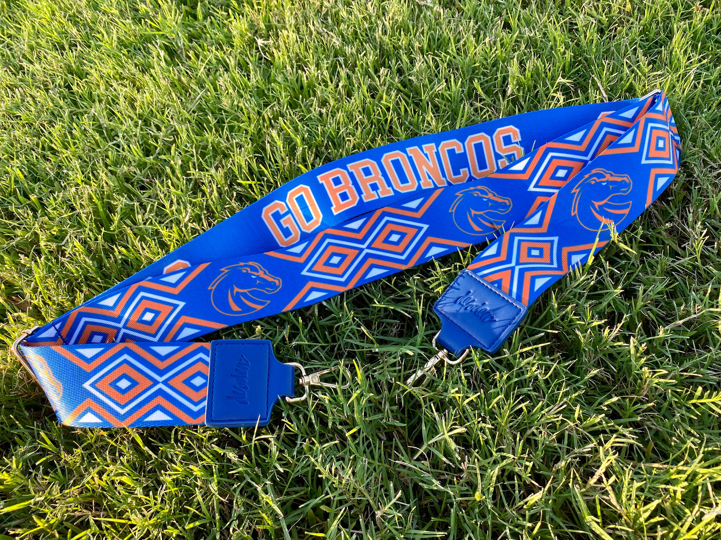 Boise GO BRONCOS - Adjustable Purse Strap, Licensed, Stadium Approved, Game Day, Patterned, Canvas, Graduation, Christmas Gift, Clear Bag