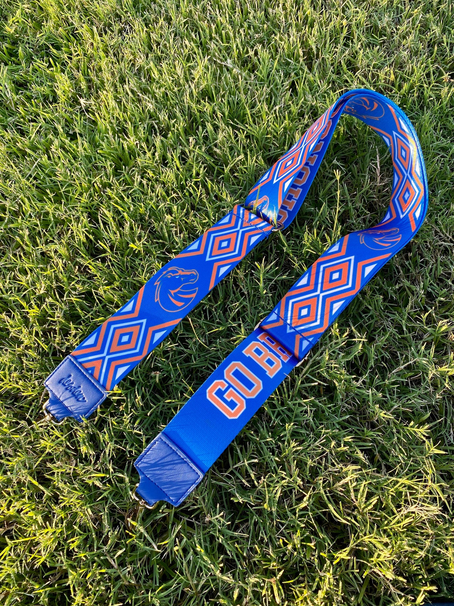 Boise GO BRONCOS - Adjustable Purse Strap, Licensed, Stadium Approved, Game Day, Patterned, Canvas, Graduation, Christmas Gift, Clear Bag