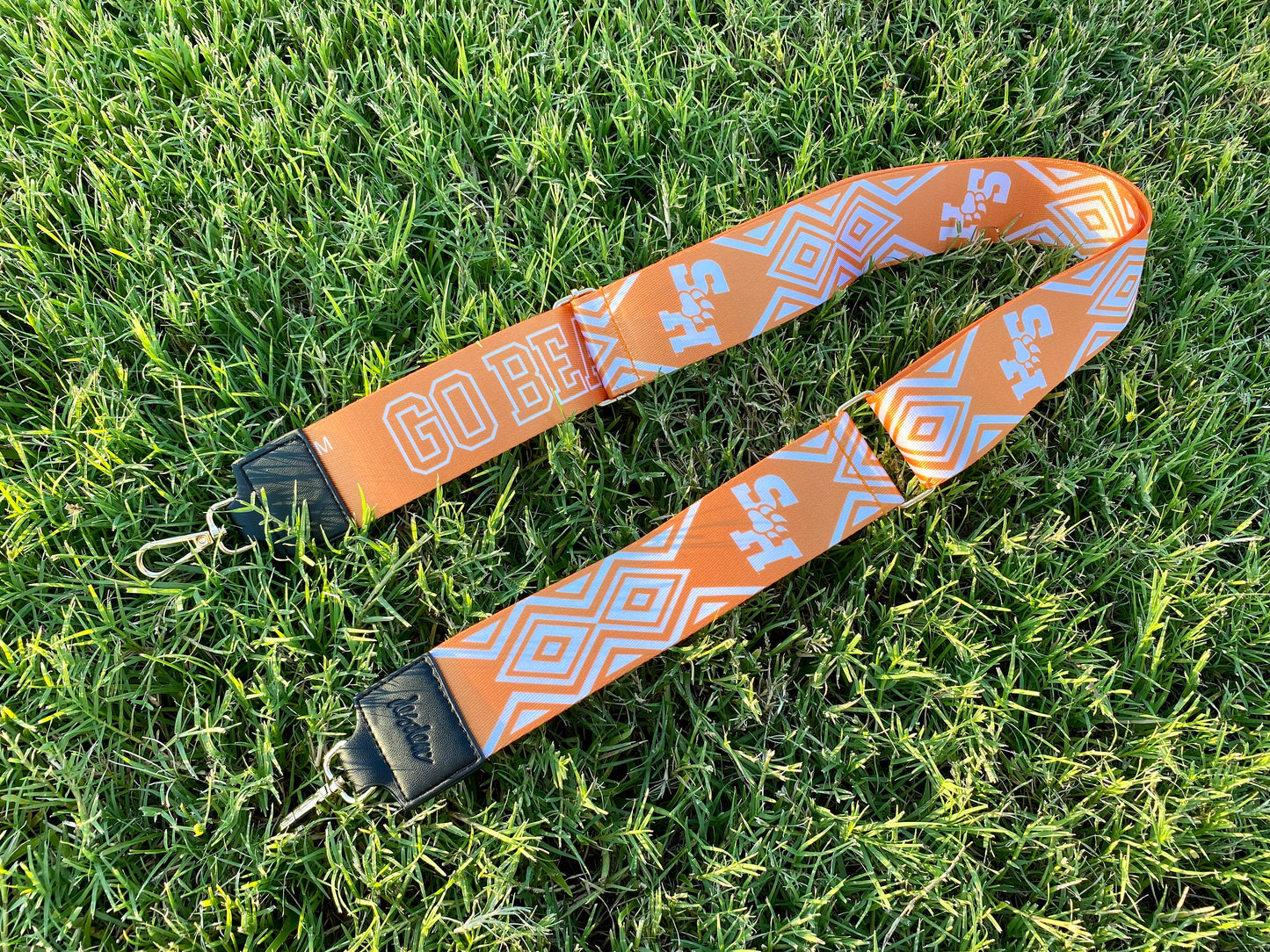 Sam Houston Clear Purse with Strap, GO BEARKATS - Licensed, Canvas, Game Day, Stadium Approved, Crossbody, Graduation Gift, Back to School