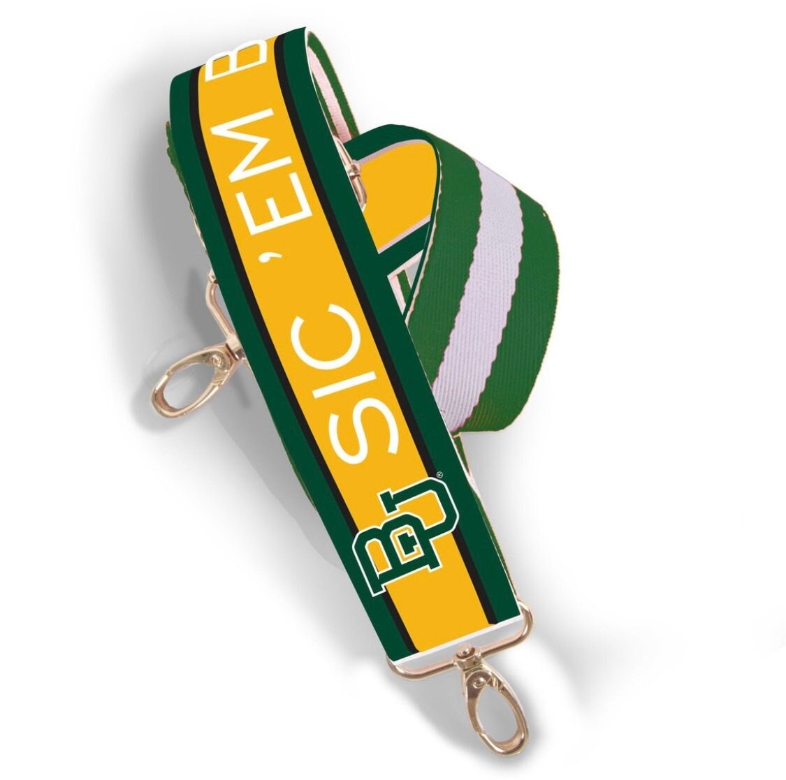 Baylor SIC 'EM BEARS - Adjustable Purse Strap, Licensed, Patterned, Crossbody, Tailgating, Stadium Approved, Graduation Gift, Clear Bag