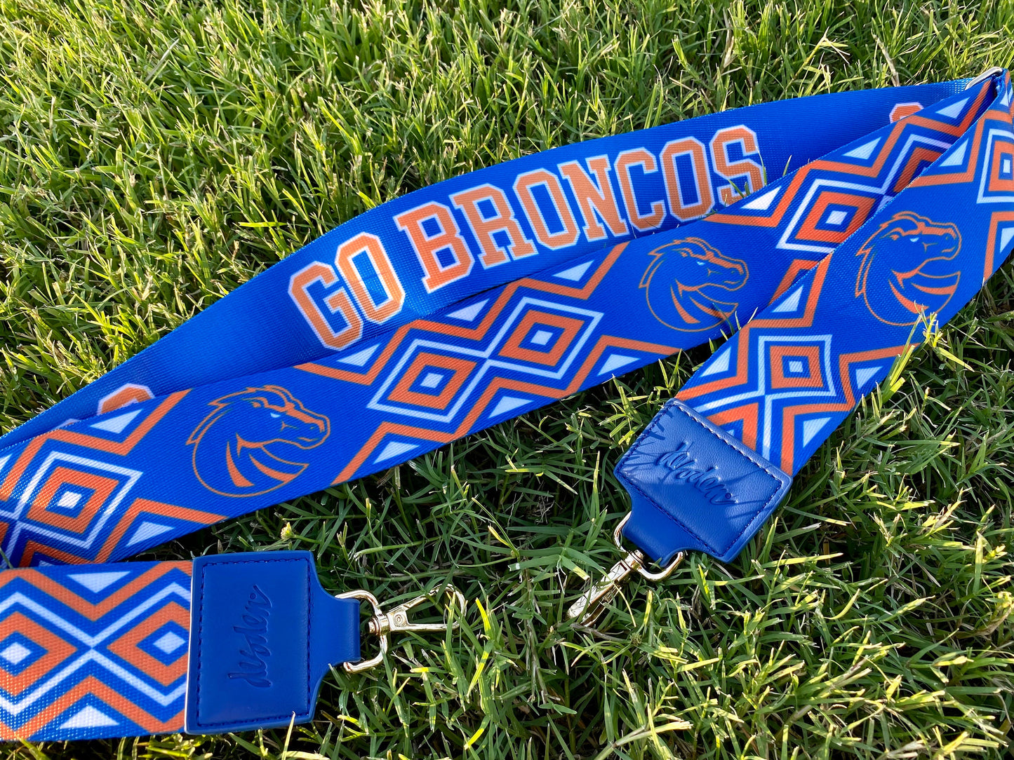 Boise GO BRONCOS - Adjustable Purse Strap, Licensed, Stadium Approved, Game Day, Patterned, Canvas, Graduation, Christmas Gift, Clear Bag