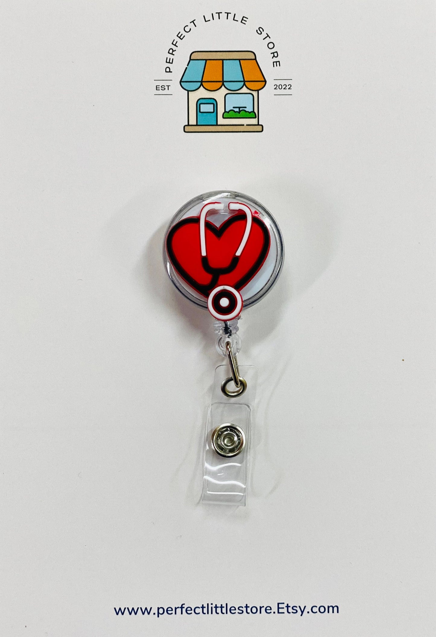 Retractable Badge Reel, Nurse ID Holder, RN Key Card, Hospital Reel, Nurse Gift, Medical Gift, Reel, Sparkle Badge Reel, Valentines Gift