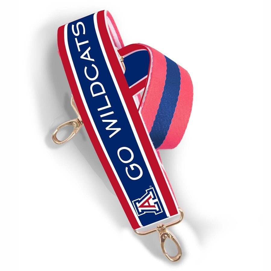 Arizona GO WILDCATS - Adjustable Purse Strap, Officially Licensed, Stadium Approved, Patterned, Graduation Gift, Back to School, Canvas