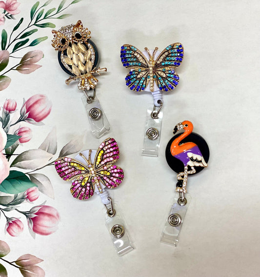 Retractable Rhinestone Badge Reel, Nurse ID Holder, RN Key Card, Nurse Badge Reel, Nurse, Medical, Reel, Sparkle Badge Reel, Valentines