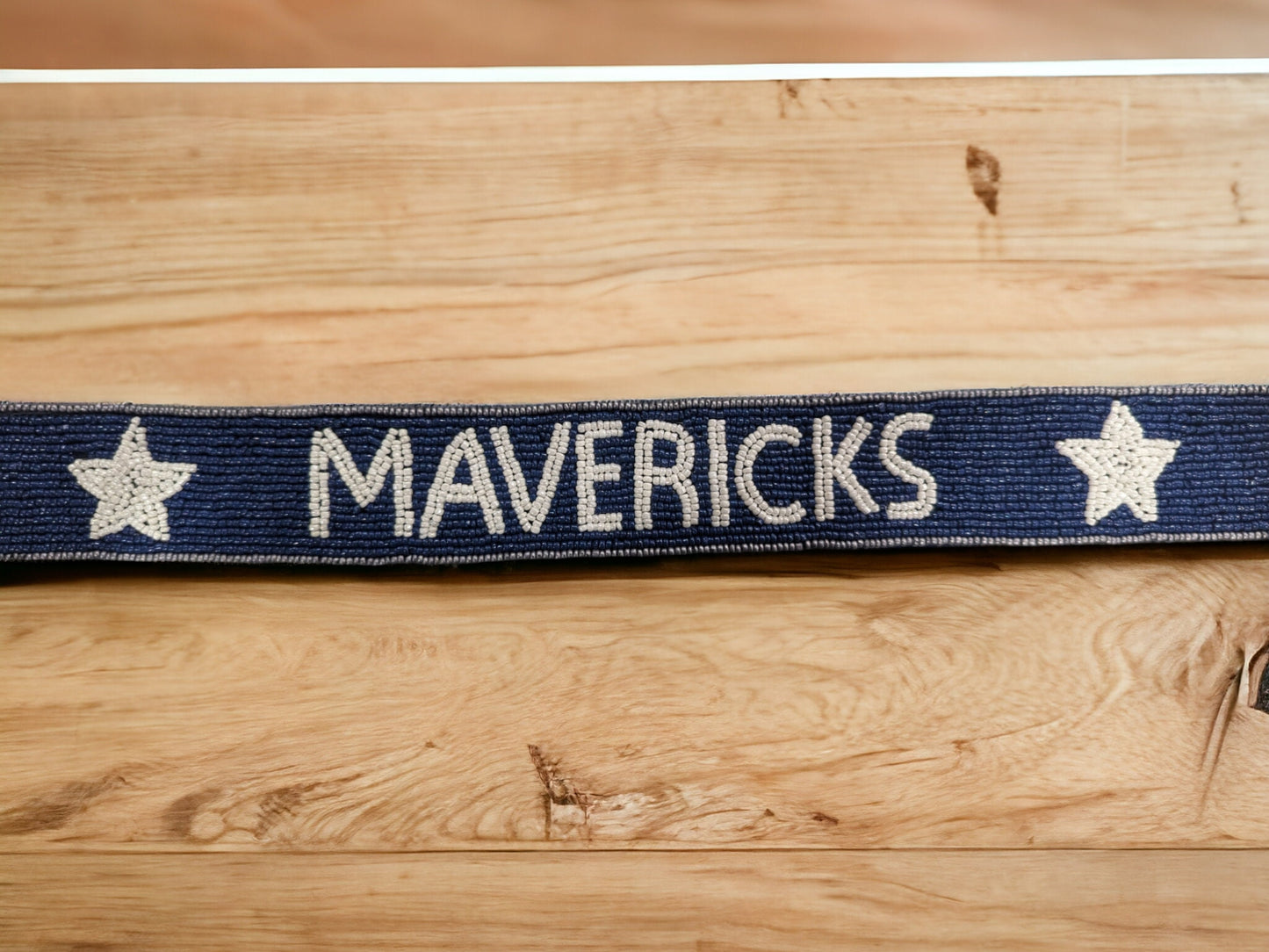 Dallas Mavericks Beaded Purse Strap, Handmade, Clear Purse, Crossbody, Shoulder, Stadium Approved, Game Day, Graduation, Gift, Mothers Day