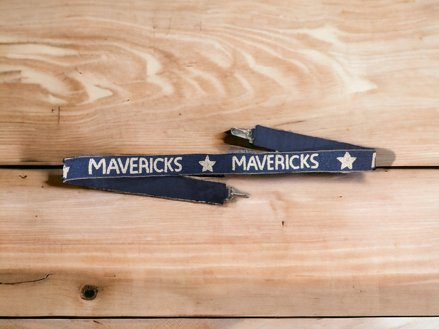 Dallas Mavericks Beaded Purse Strap, Handmade, Clear Purse, Crossbody, Shoulder, Stadium Approved, Game Day, Graduation, Gift, Mothers Day
