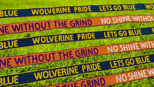 Beaded Strap, Wolverines, Tigers, Clemson, Michigan, Clear Purse, Handmade, Game Day, Shoulder, Stadium Approved, Graduation, Valentines