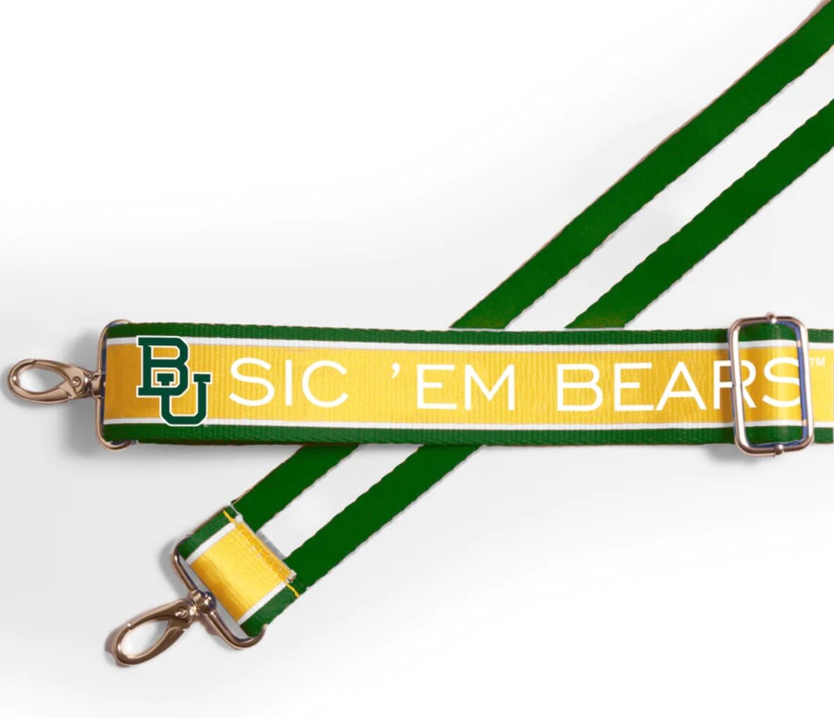 Baylor SIC 'EM BEARS - Adjustable Purse Strap, Licensed, Patterned, Crossbody, Tailgating, Stadium Approved, Graduation Gift, Clear Bag
